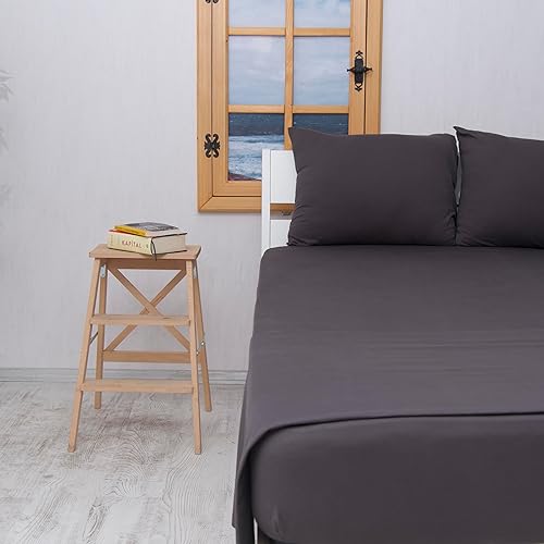 Venice Home Juego de sábanas de jersey 100% algodón, 4 piezas (blanco, California King) Venice Home Juego de sábanas de jersey 100% algodón, 4 piezas (blanco, California King)