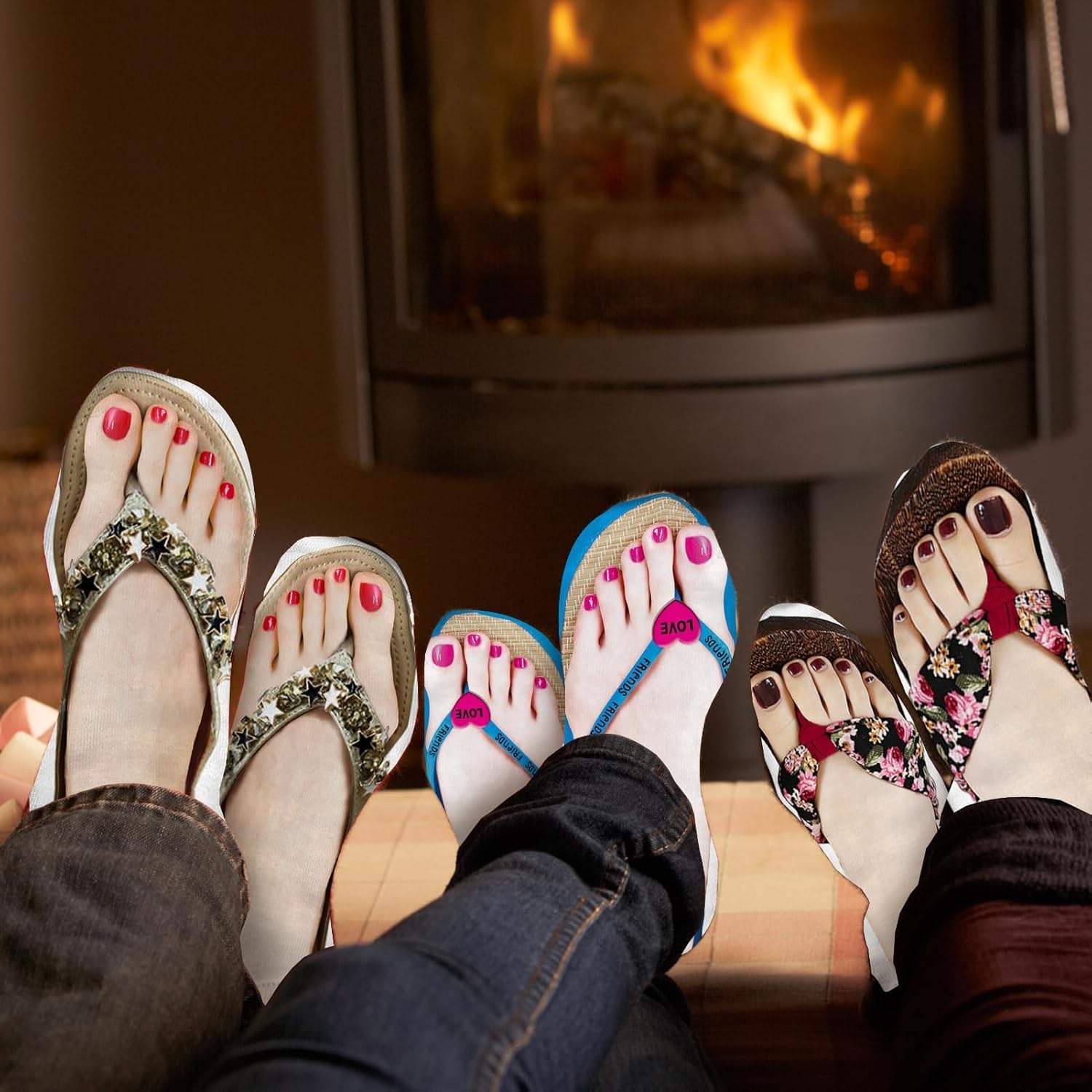 QTMMC 3 Pairs Flip Flop Socks Funny Flip Flop Manicure Print Socks 3D Pattern Socks Personalized Low Cut Ankle Sandal Printed Socks Novelty Socks For Women 4 71ygvIwsvCL. AC SL1500