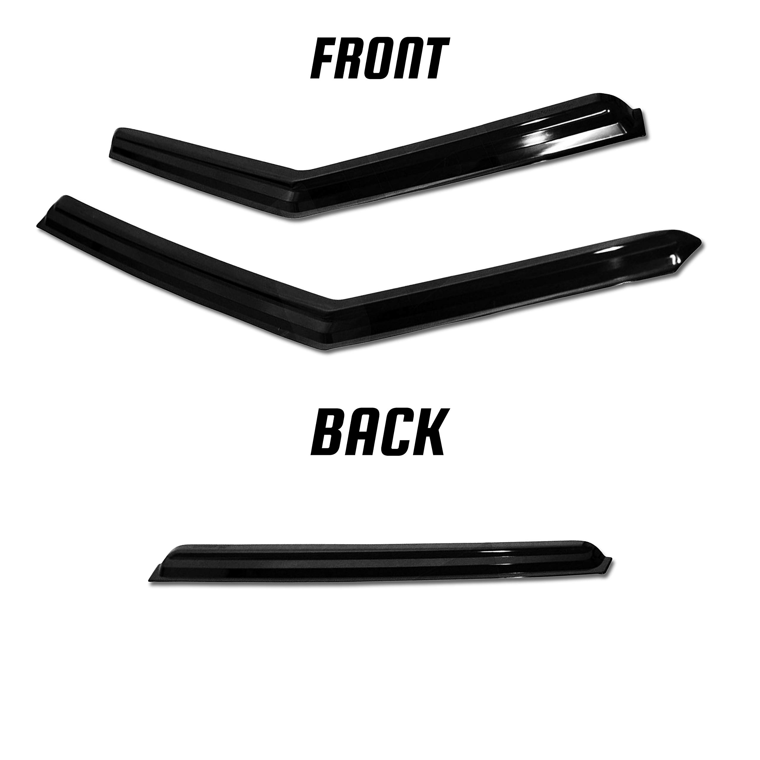 JSP Window Rain Guard Compatible with Hyundai Veloster 2011, 2012