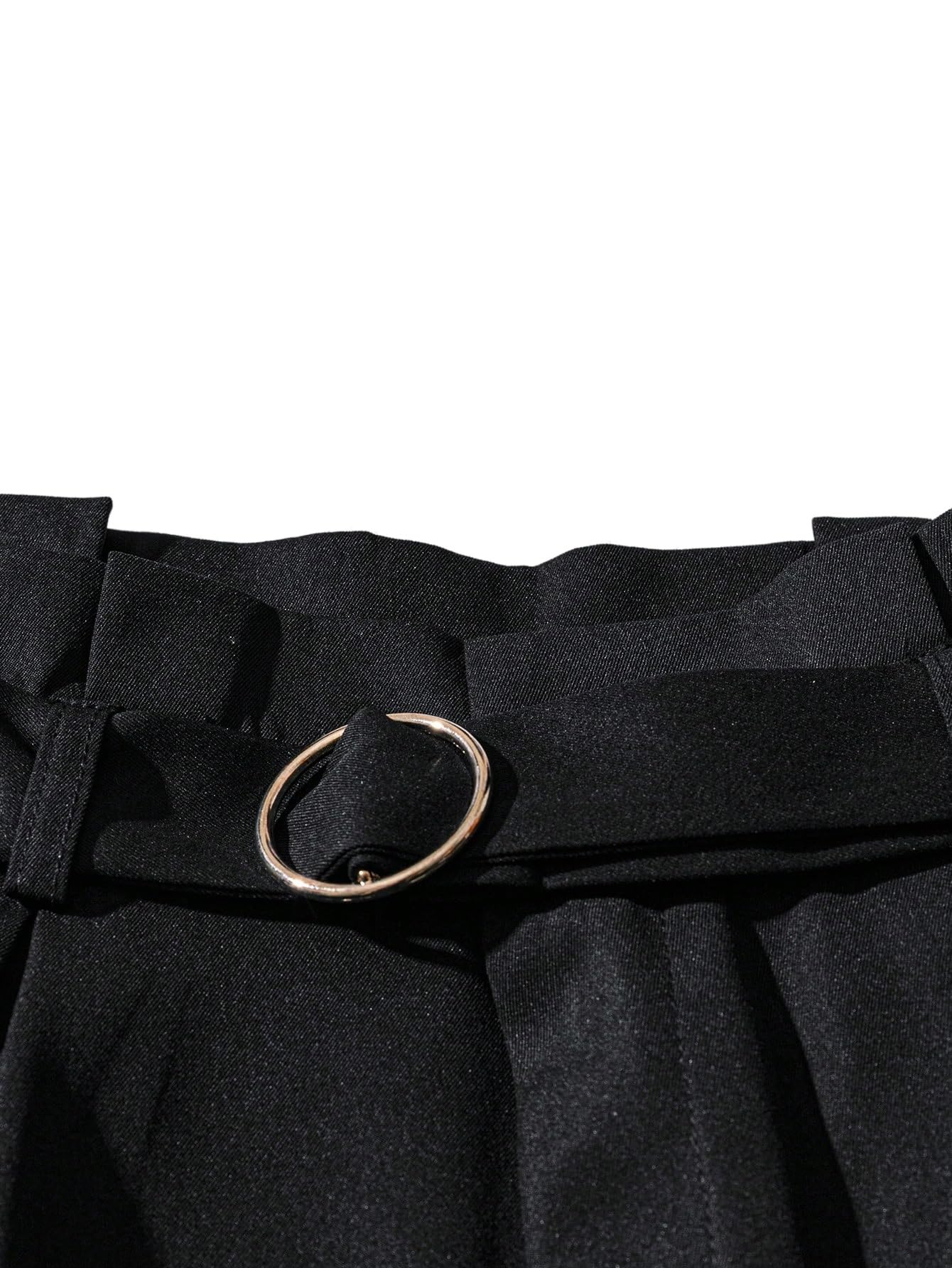 GORGLITTER Pantaloncini da donna, eleganti, a gamba larga, a vita alta, con chiusura lampo e cintura, per il tempo libero