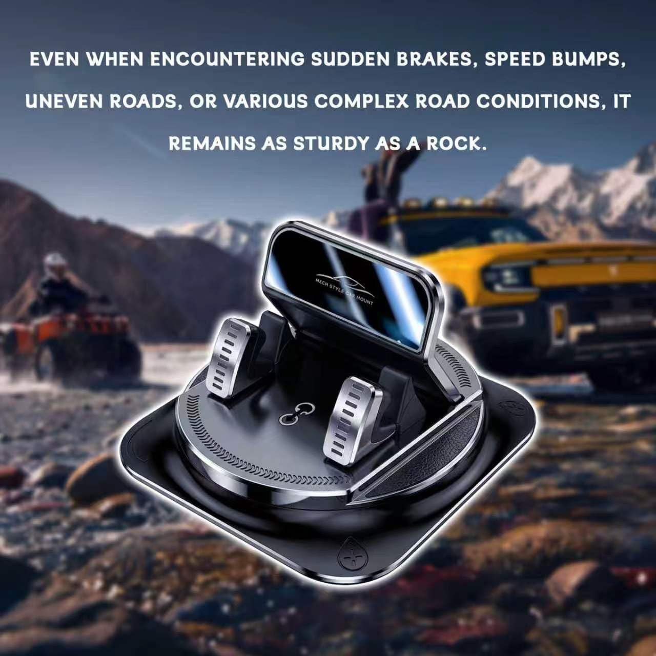 360 Degree Rotation Car Dashboard Phone Holder image 5