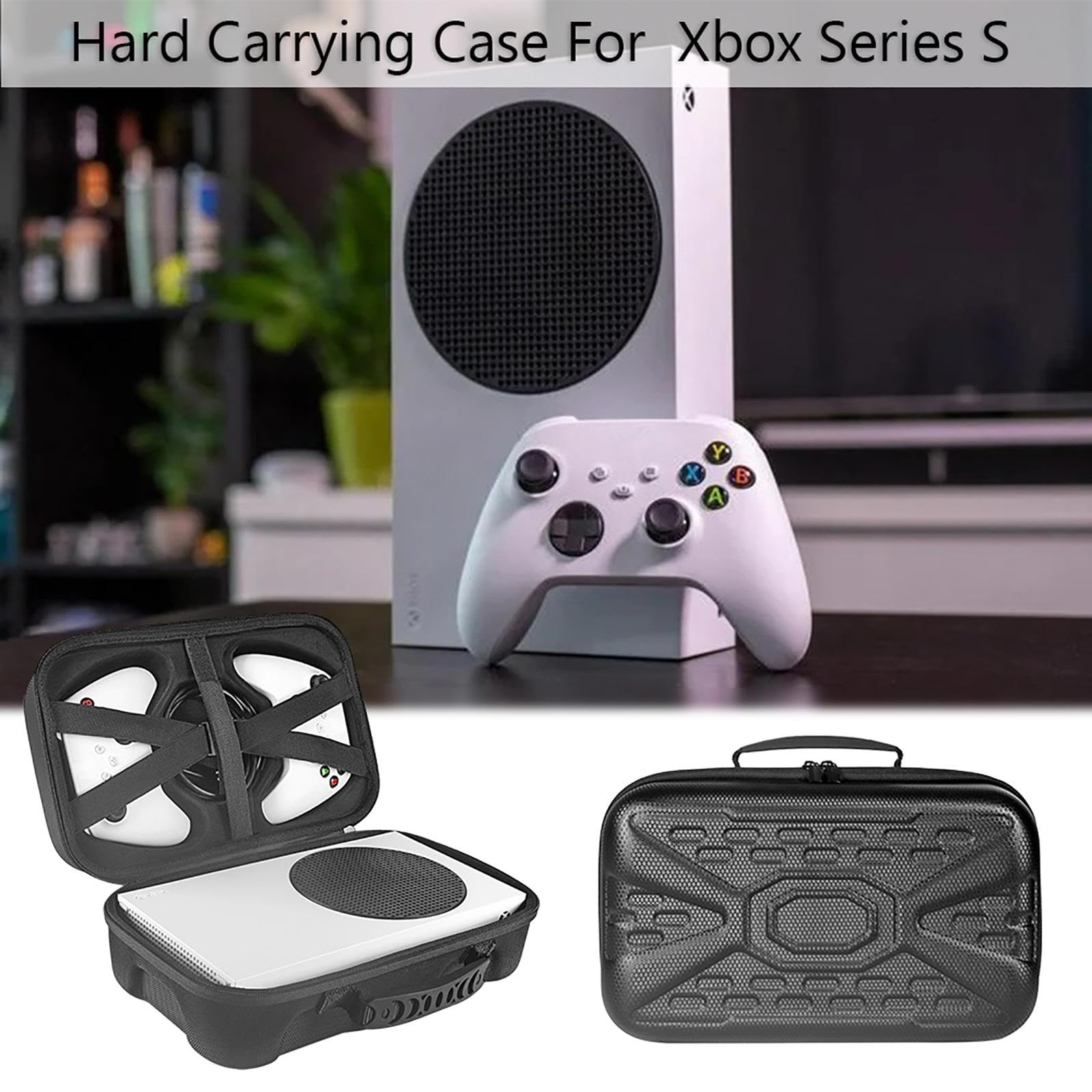 ZEZEFUFU EVA twarda torba do przechowywania do konsoli do gier Xbox Series S, akcesoria podróżne do torby do przechowywania