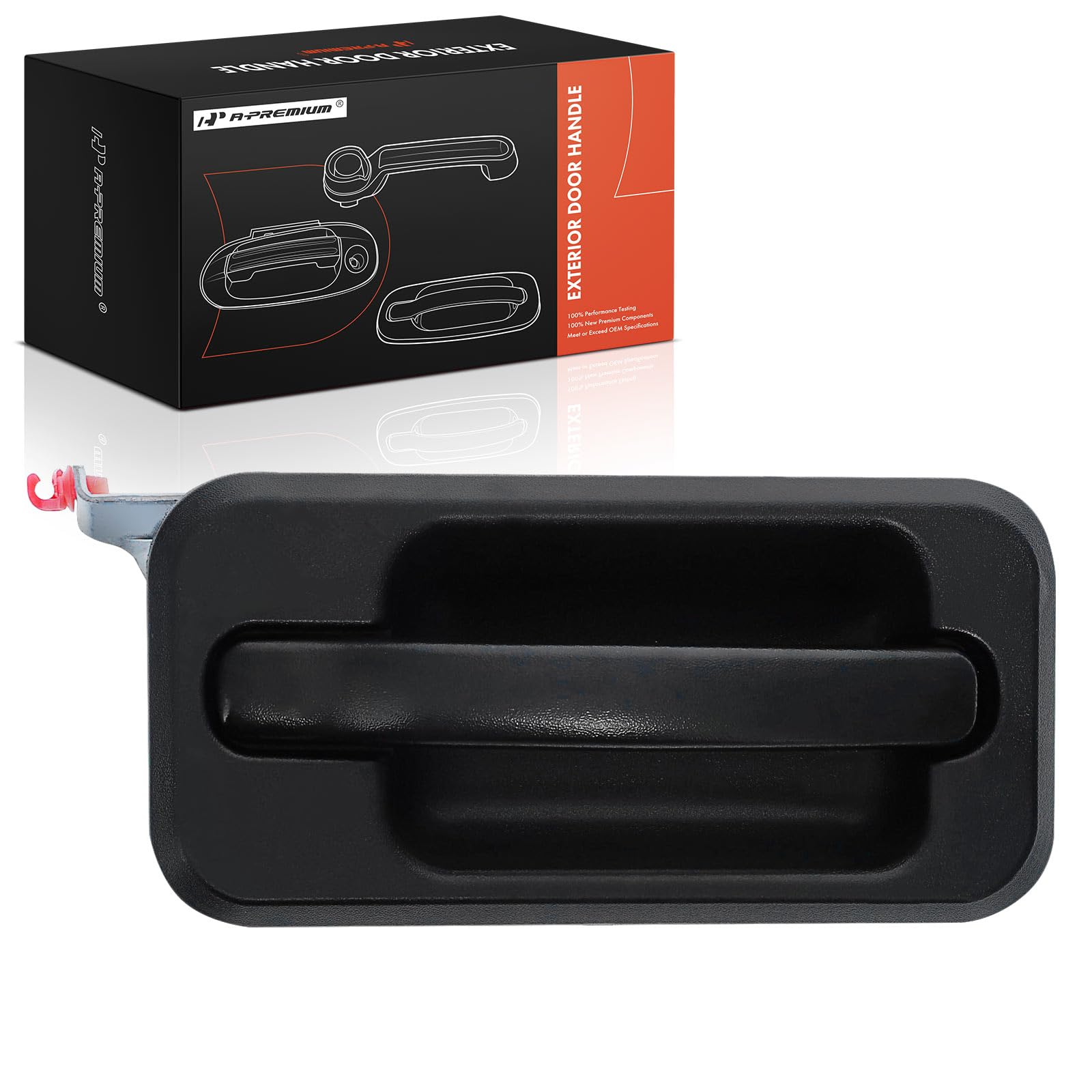 A-Premium Front Right Passenger Side Exterior Door Handle Compatible with Hummer H2 2006, Textured Black, Replace# 10360326