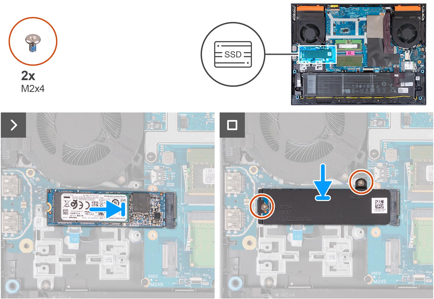 Amazon.com: Deal4GO Slot 1 SSD1 & Slot 2 SSD2 M.2 2280 SSD Heat