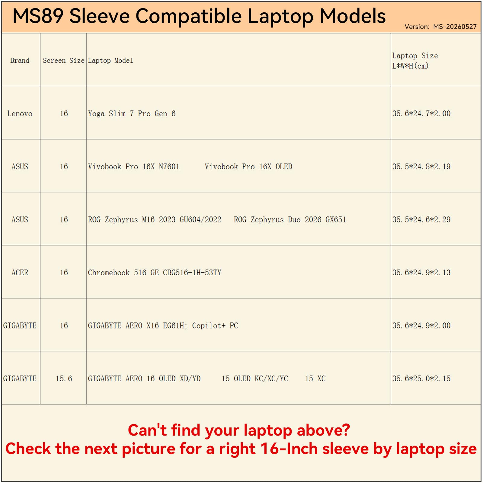 Smatree MS89 Protección rígida 16 Pulgadas Funda para portátil Compatible con Lenovo Yoga 7 Pro, ASUS ROG Zephyrus M16/Vivobook Pro 16X, Acer Chromebook 516, GIGABYTE Aero 15/16/X16