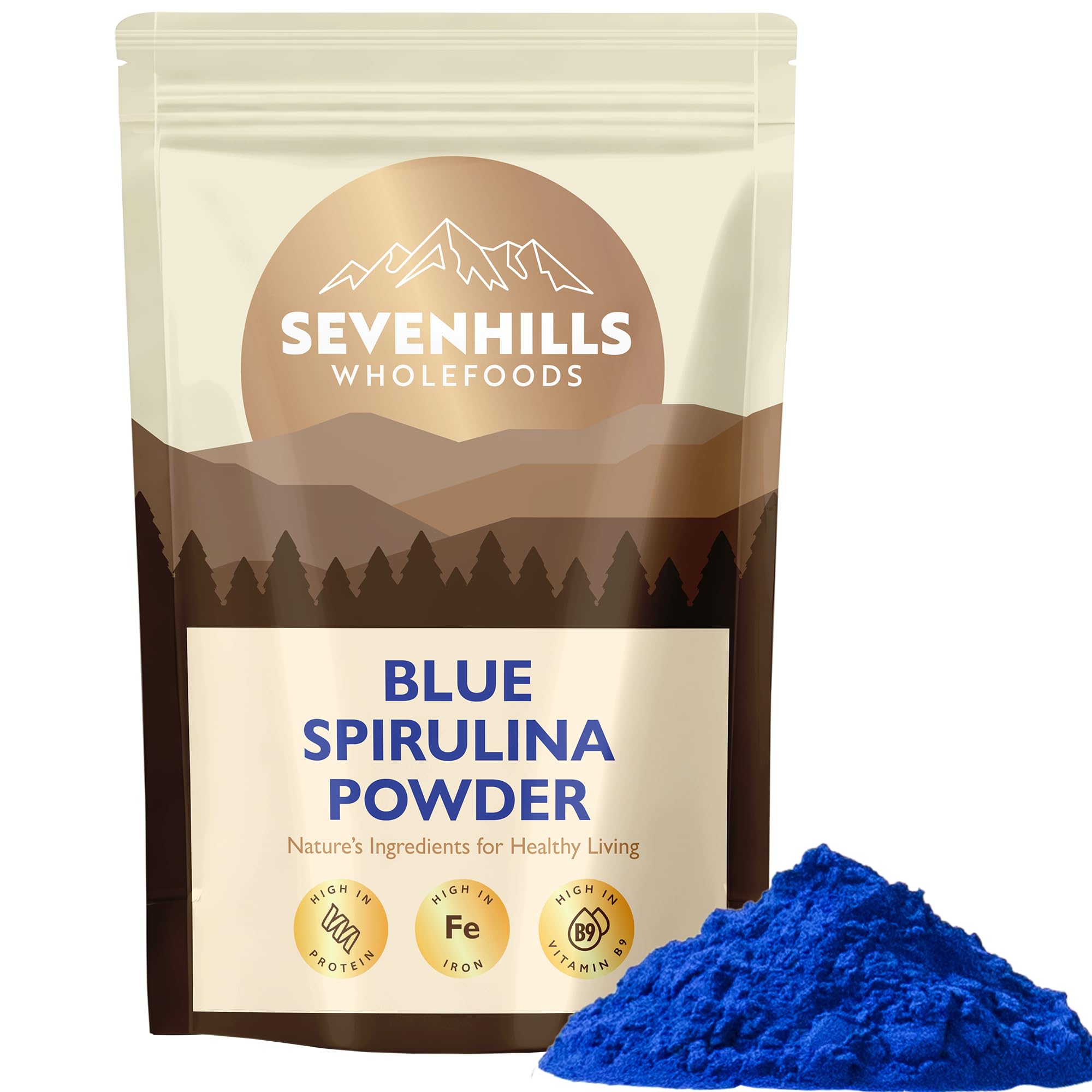 Premium Royal Blue Spirulina Powder | E18 Food Grade | 100% Natural Ingredient | Natural Food Colouring | Phycocyanin | 50g