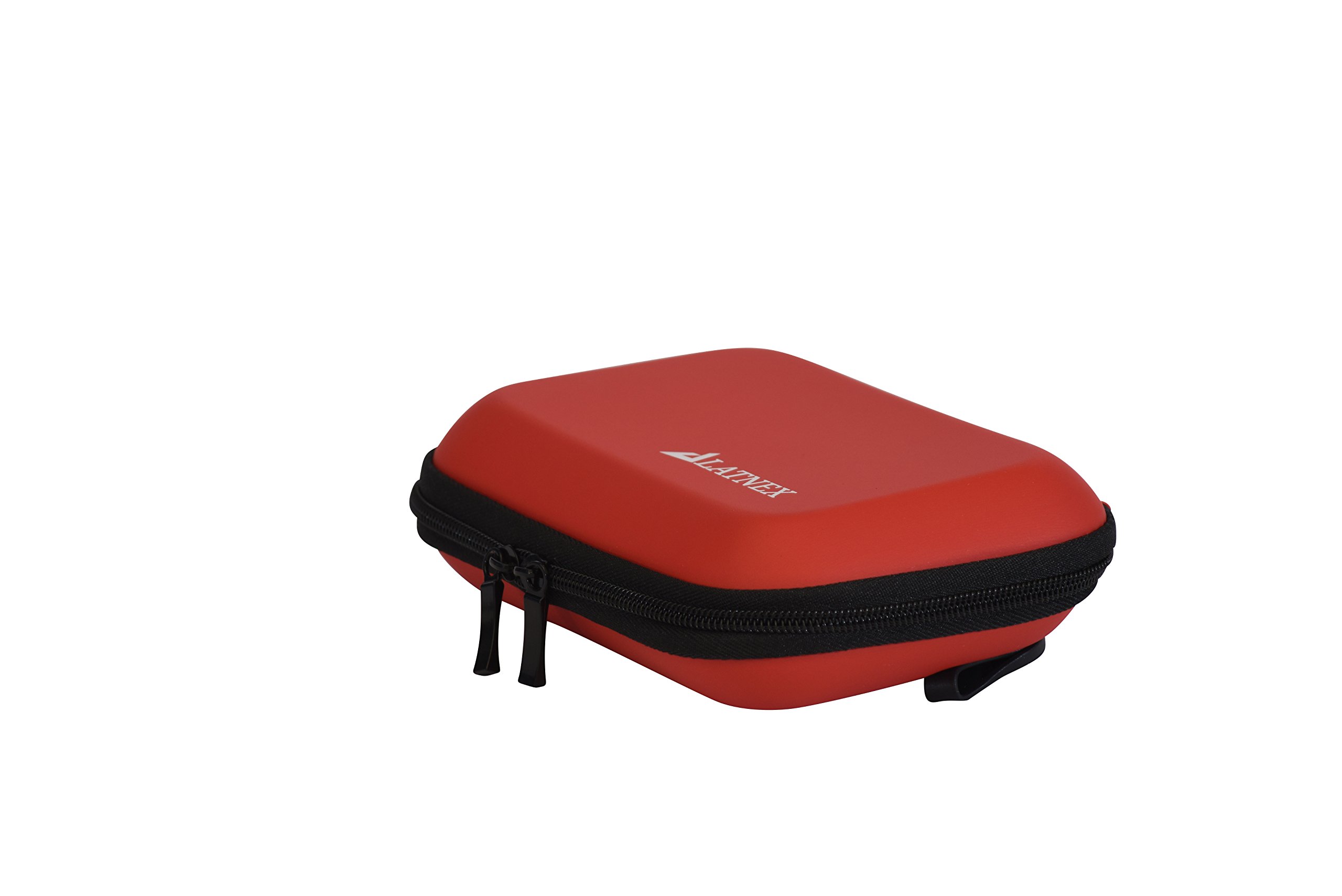 LATNEXHard EVA Carrying Case for RF Explorer, Trifield TF2, Cornet ED88T, ED78 Plus Meter, 5-Inch GPS, Electronic Devices, Cameras, Accessories (Red)