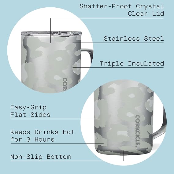 Corkcicle. Snow Leopard Mug, 1 EA