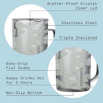 Corkcicle. Snow Leopard Mug, 1 EA