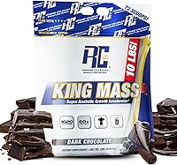 Vista 7 de Ronnie Coleman Signature Series King Mass XL Mass Gainer Proteína en polvo ganador de peso – Helado de vainilla con 60g de proteína, 180g