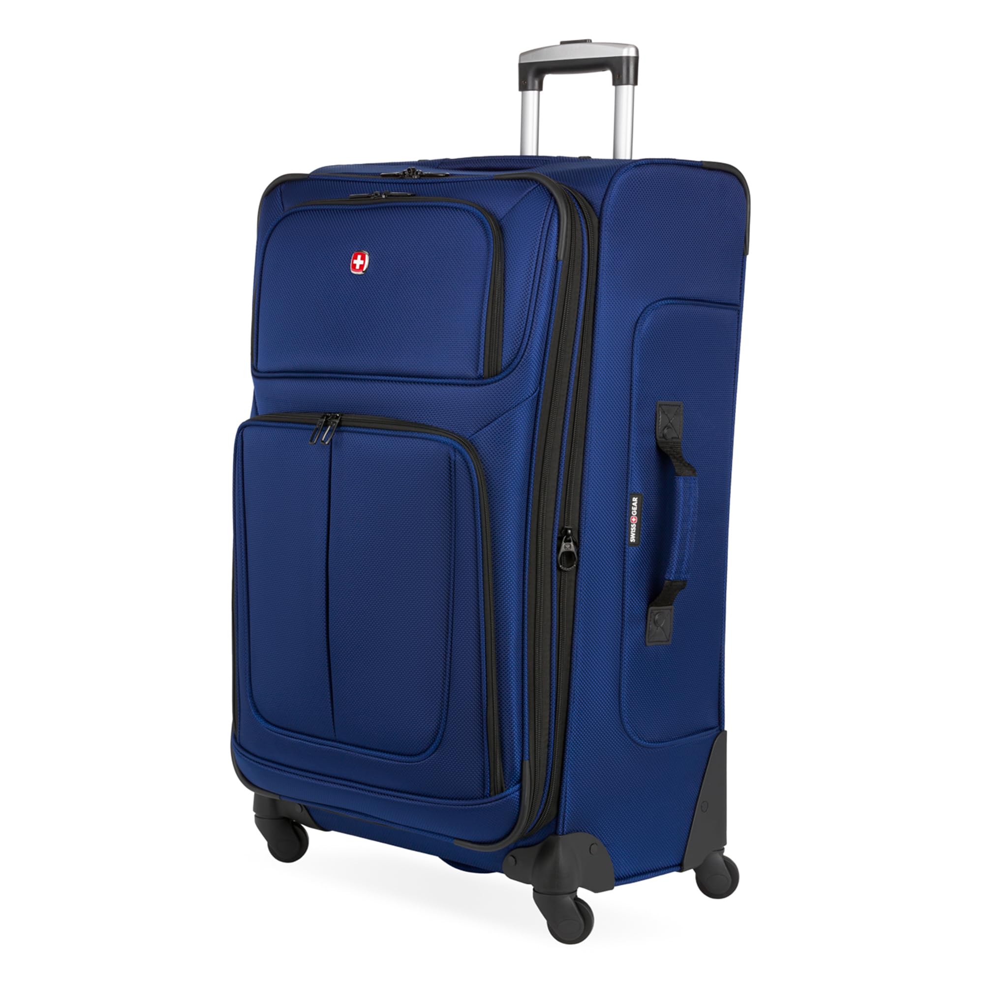 Swiss GearSwissGear Sion Softside Expandable Luggage, Blue, Checked-Large  29-Inch, Sion Softside Expandable Luggage
