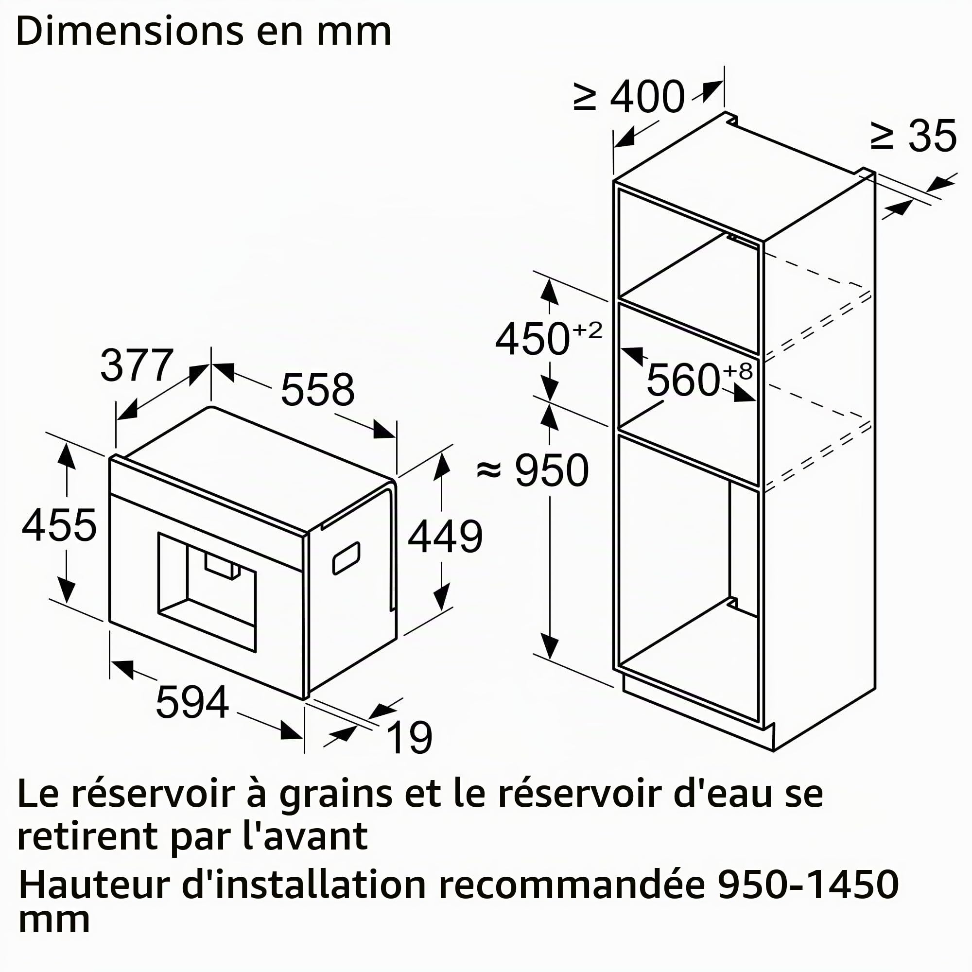 SIEMENS Combiné Expresso CT718L1B0, tout automatique, Ecran TFT
