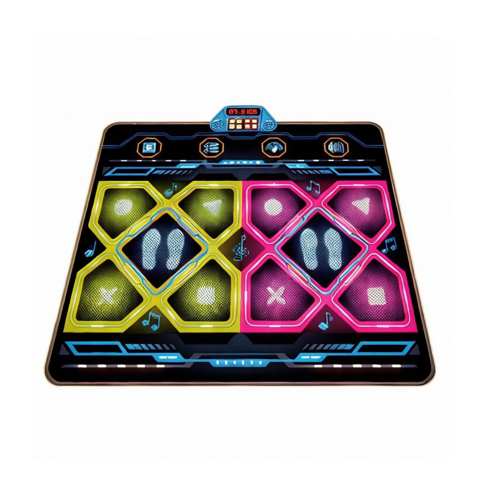 Tappeto da Ballo Elettronico Interattivo | Resistente, Antiscivolo, Tappeto Gioco Ritmico, per Cameretta