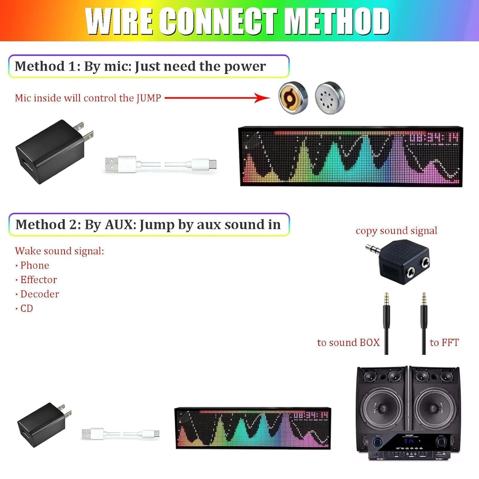 Pantalla De Espectro Musical LED, Analizador De Espectro Dinámico Profesional, Con Cuentas LED RGB De 128x32 Y Control Remoto, 36 Estilos, 4 Rangos De Frecuencia, For Estudios Y Hogar
