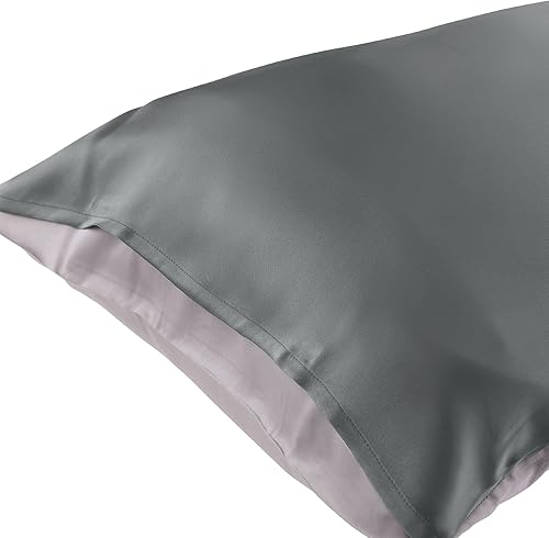 Miniatura 2 de uxcell Funda de almohada de seda satinada para cabello y piel, resistente a las arrugas, a la decoloración, seda natural, 1 funda de almohada suave