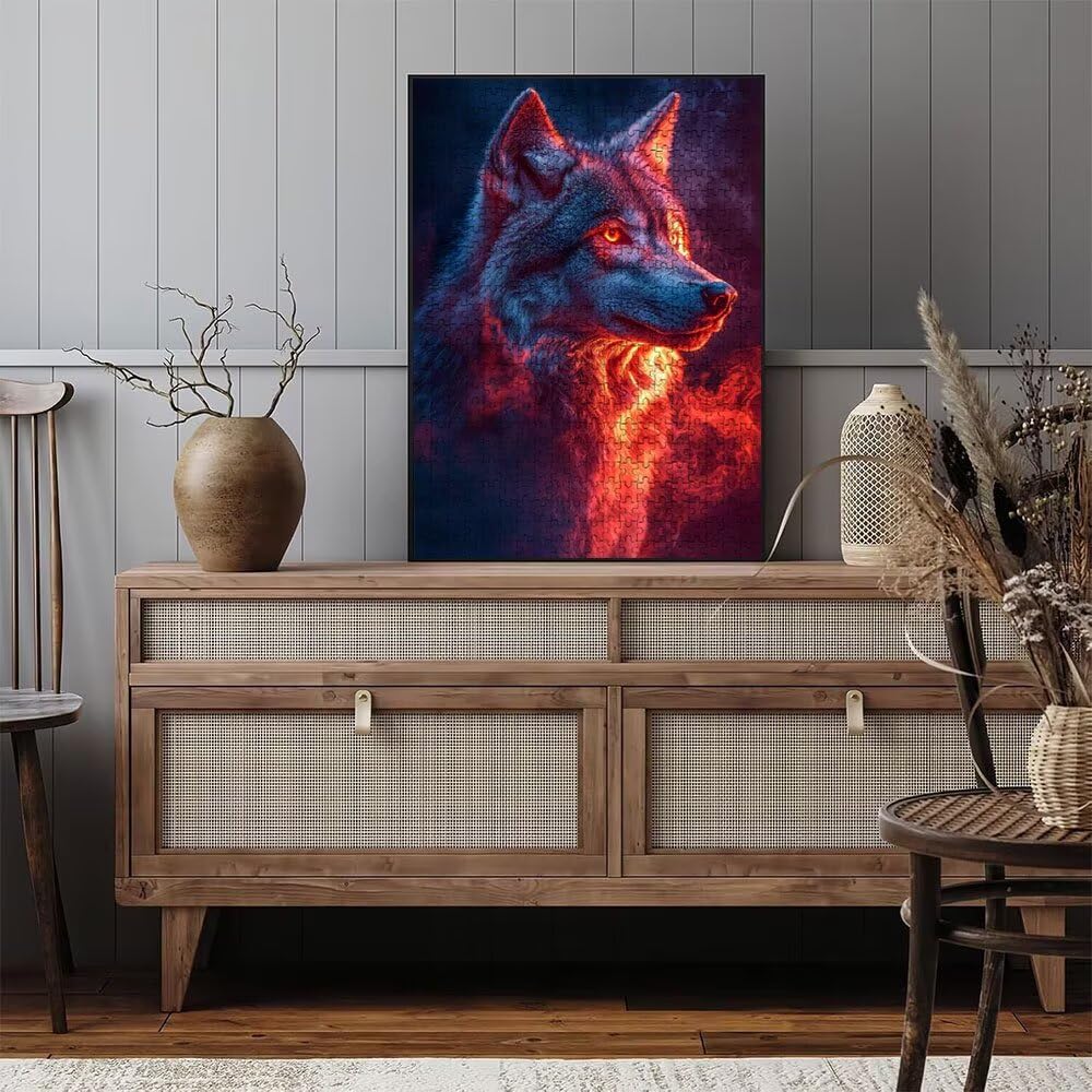 Puzzle 6000 Pezzi, Animali Feroci 3D Puzzle per Adulti Impegnativo, Educa Puzzles Artistico, Divertente E Stimolante Puzzles Decorativo per La Famiglia, Regalo e Decorazione Pareti DX0YL6-970