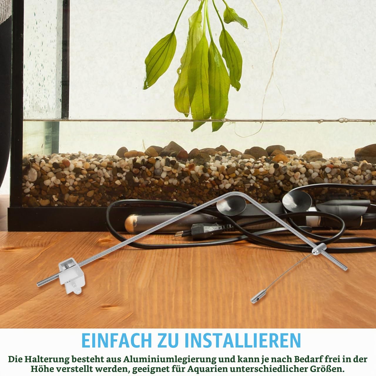 2 StüCke Aquarium-LichtstäNder Aluminium Legierung Fisch Tank Lampe HäNgende Halterung Verstellbarer Aquarium Beleuchtung Halter Licht Rack
