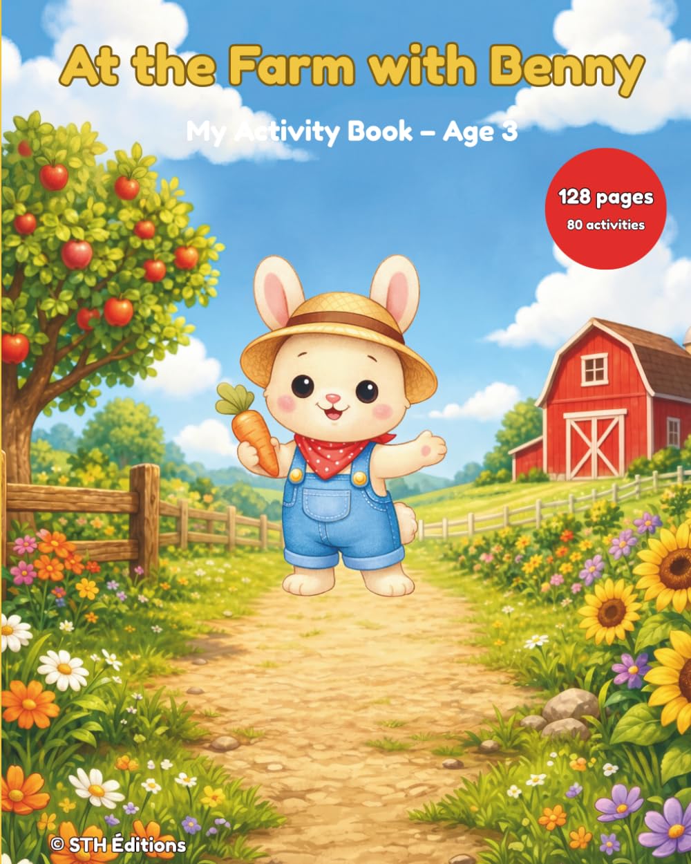 At the Farm with Benny: My Activity Book – Age 3 (Collection Lapinou)