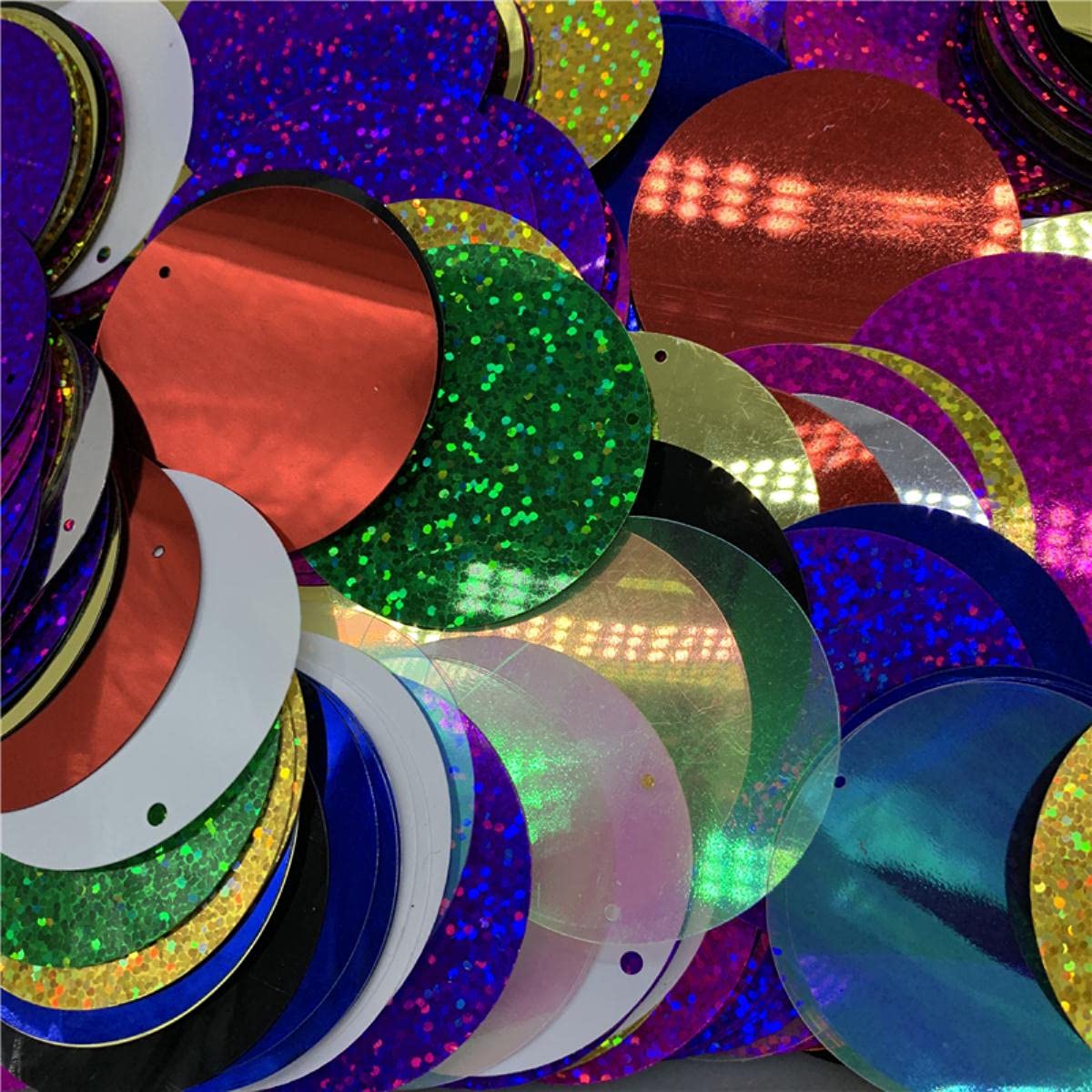 1000 Paillettes Rotonde 12mm Nero - Per Cucito E Fai Da Te - Foto 4