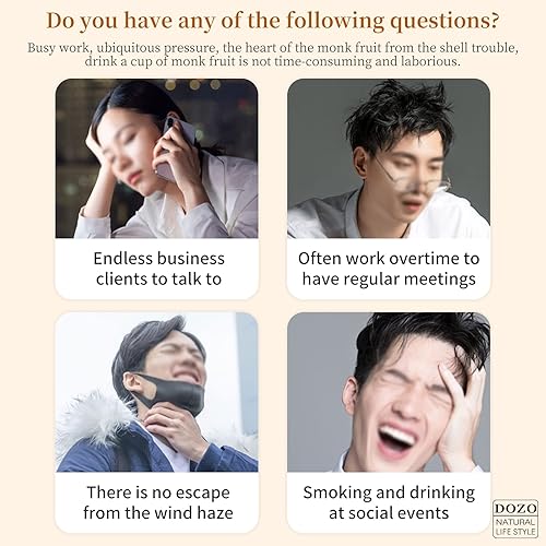 Miniatura 5 de DOZO Luo Han Guo Tea 7.05 oz/7.04 onzas de fruta de monje seca de alta calidad Grosvenorii Core té de hierbas sustituto de azúcar