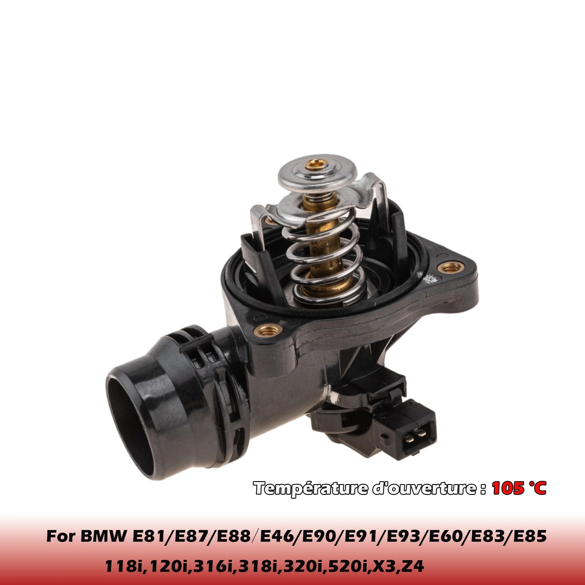 Termostat 11537510959,11517500597,11537500597 Pasuje do BMW E87/E88 118,120,E46/E90/E91/E92/E93 318,320,E84 X1,E84 Z4 OBUDOWA TERMOSTATU