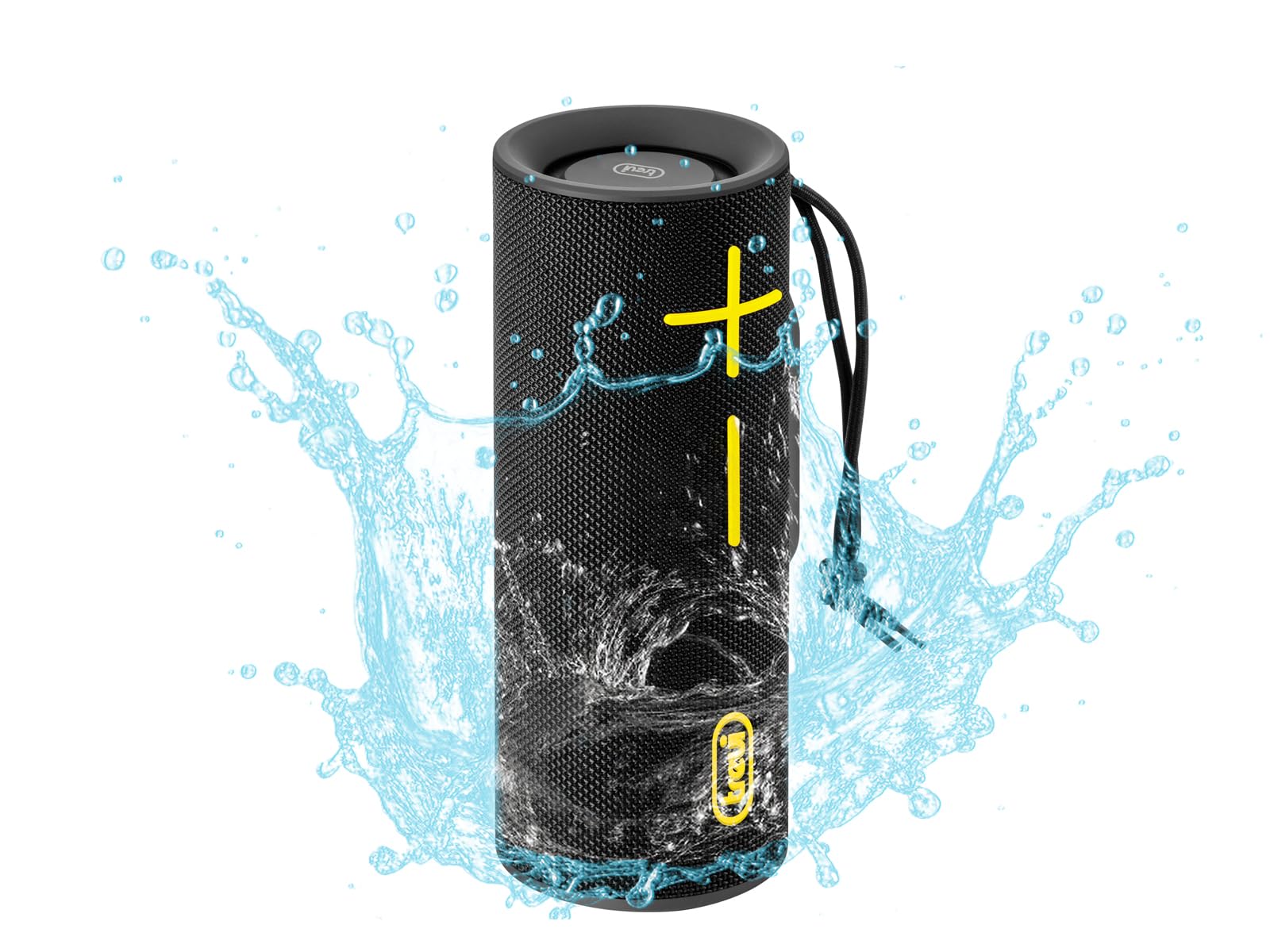 Trevi XSC 8B30 BD Speaker Portatile 20W con Funzione Multi-Room, Display Touch 2", TWS, Lettore USB/MicroSD, Equalizzatore, Batteria Ricaricabile con Ricarica USB-C