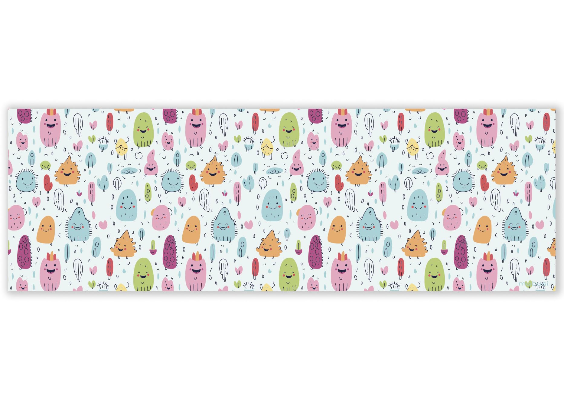 mubusi Alfombra Vinílica Cocina Salón - Varios Tamaños - (Monstros 40x120 cm)