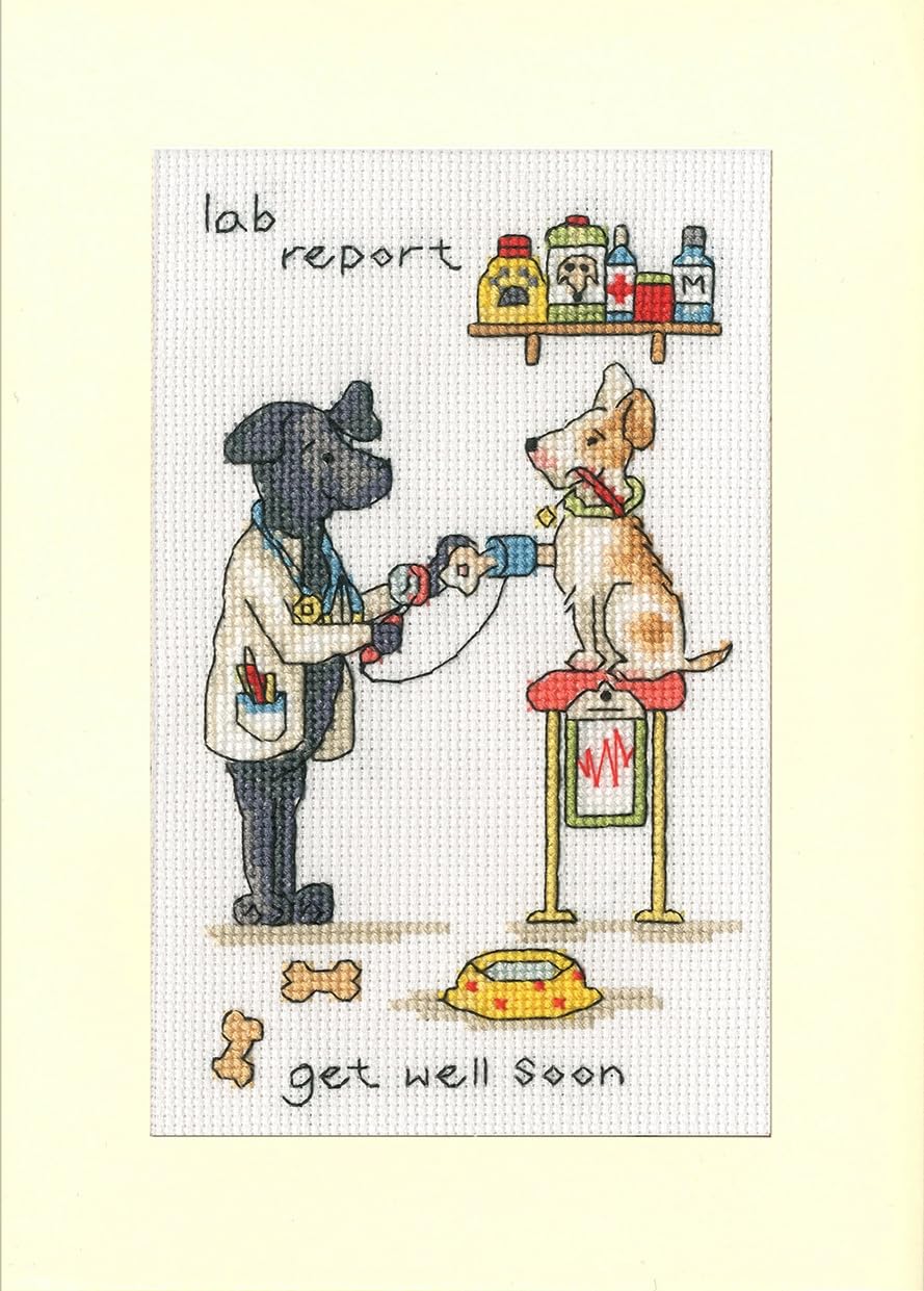 Lab Report (Greetings Cards) Cross Stitch Kit By Bothy Threads
