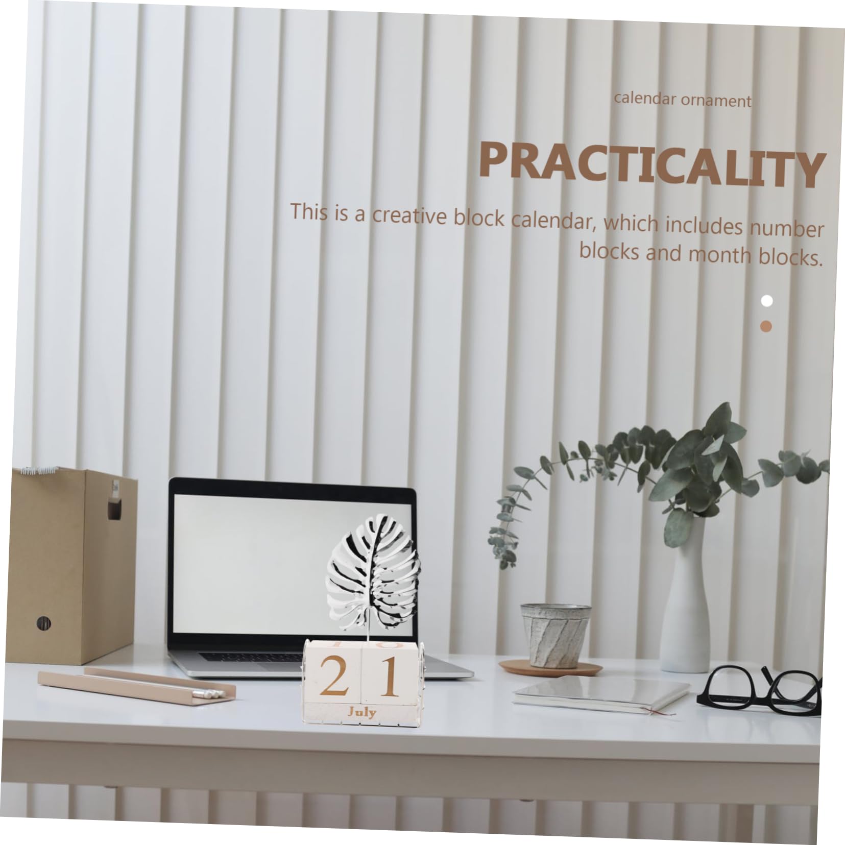 STOBOK 2stücke Blockkalender Aus Holz Kreativer Perpetual Tischkalender Für Schreibtisch Manuell Für Wohn Und Arbeitsräume Inklusive Monats Und Tagesblöcke Robustes Design