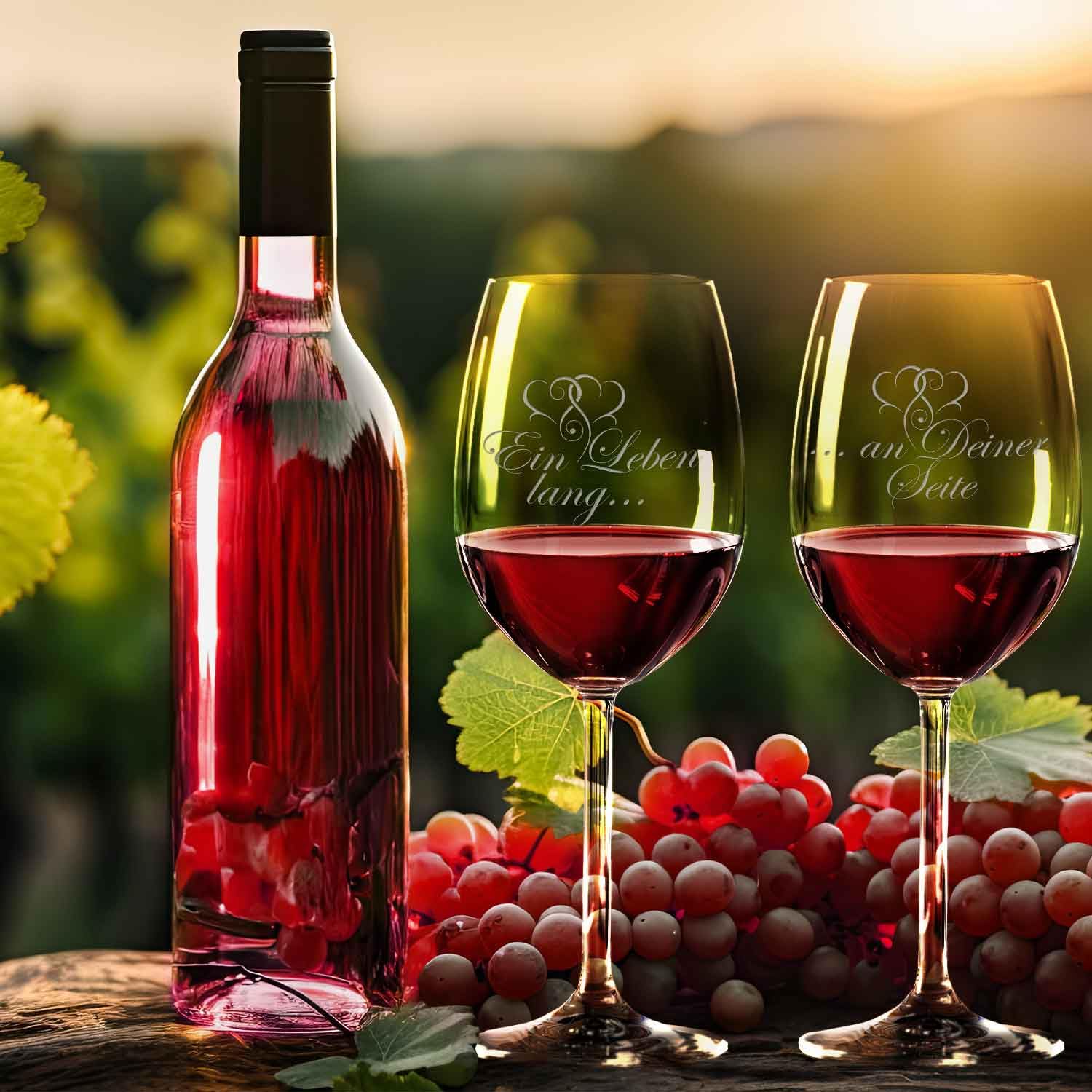 Leonardo Wine Glass – A Life Long On Your Side – Set – Gift For Couples – Test Of Love