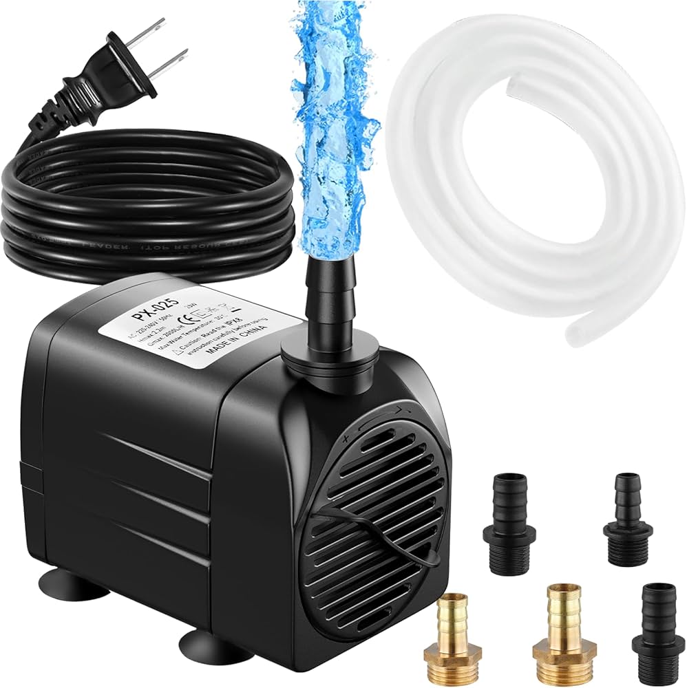 水槽用 ポンプ 超静音 水中・陸上両用 可変周波数ポンプ Amazon | 【升级款静音】水中ポンプ水槽ポンプ吐出量2000L/H電源