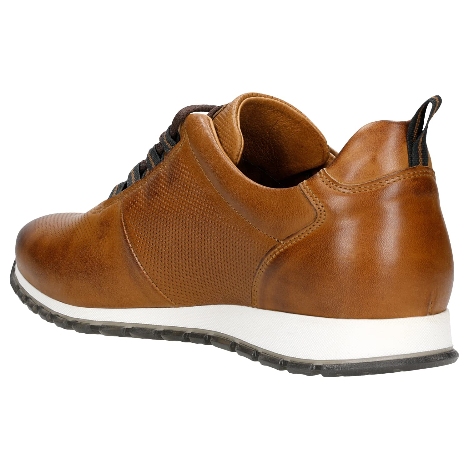 WOJAS - Męskie sneakersy | skóra licowa | miękka podszewka | styl casual | idealne na każdą porę roku, jasnobrązowy, 44 EU