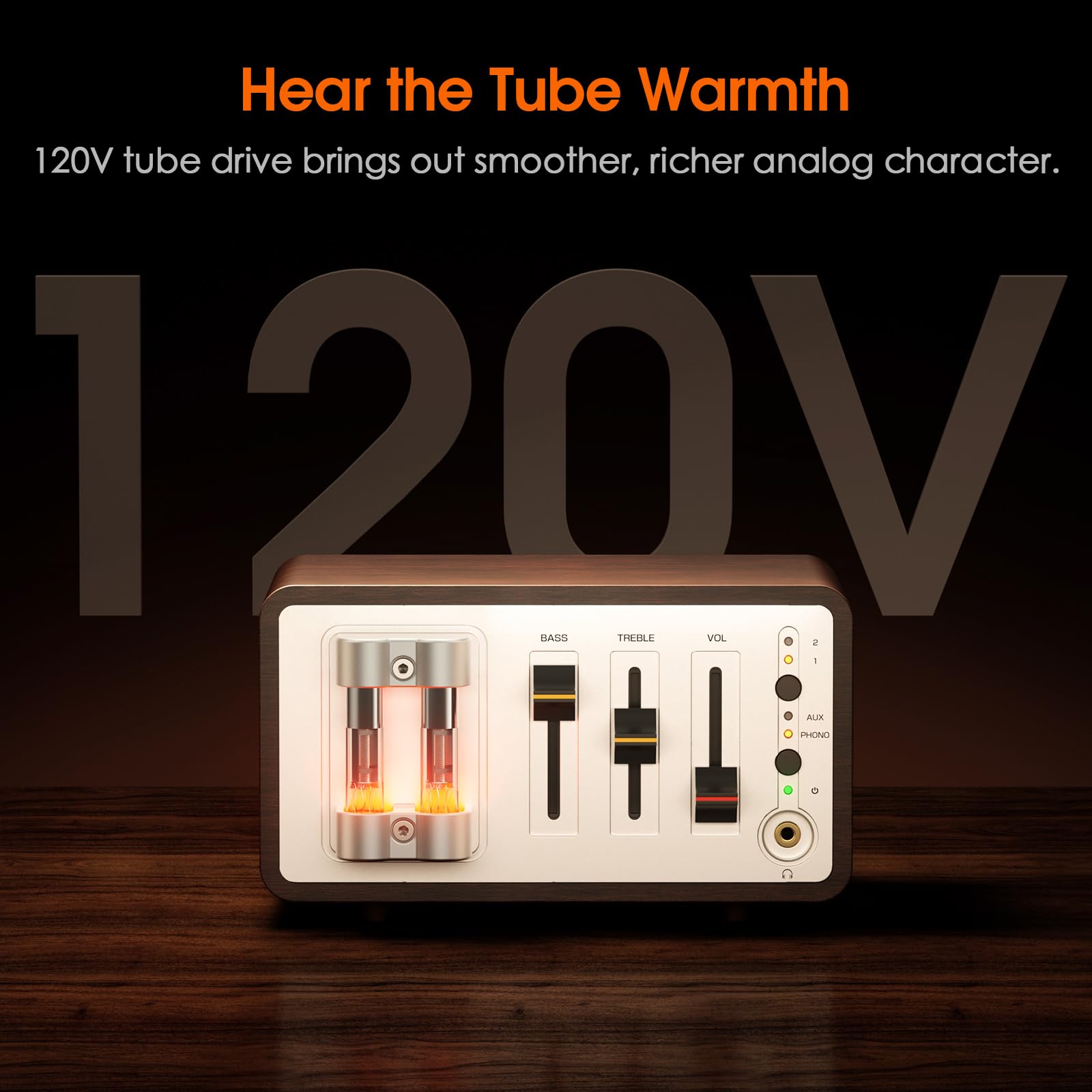 Douk Audio Tubi Phono preamplificatore MM/MC per giradischi, preamplificatore audio mini retrò per cuffie