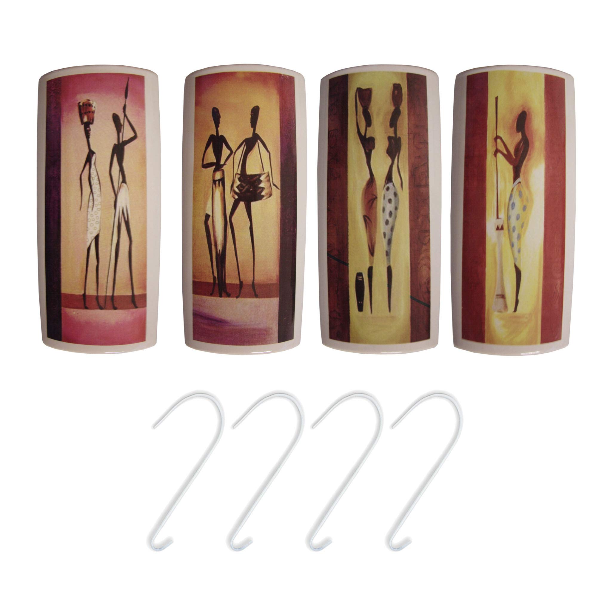 METROX Keramik Luftbefeuchter Set - 4-teilig Indian Summer Design Für Heizkörper