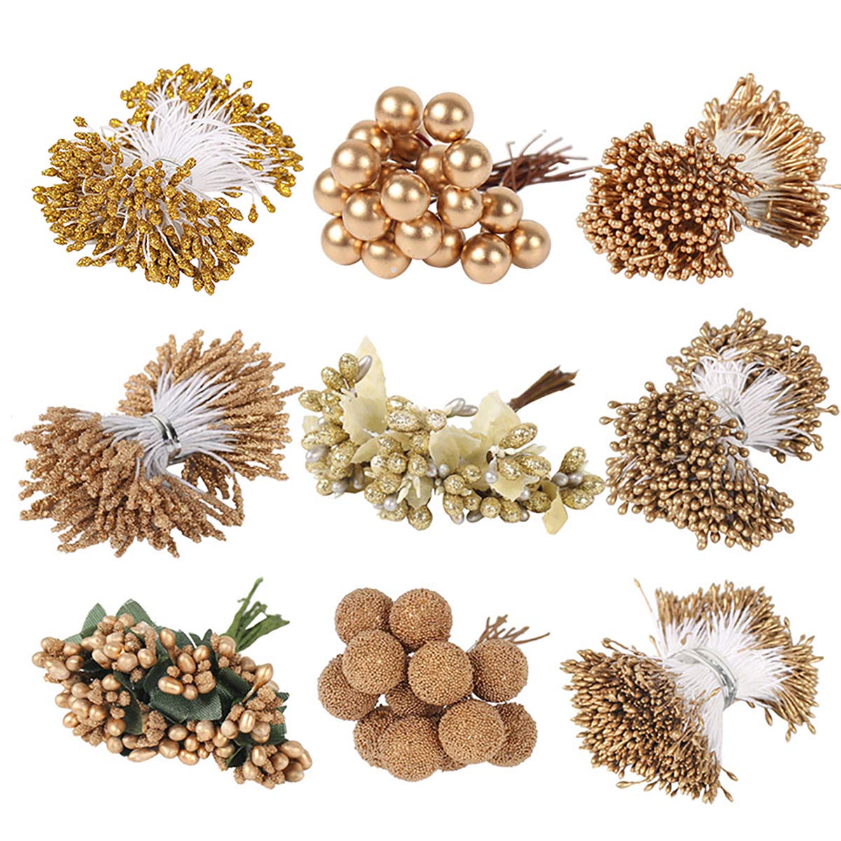 Lot De 170 étamines Florales à Double Tête Pour La Fabrication De