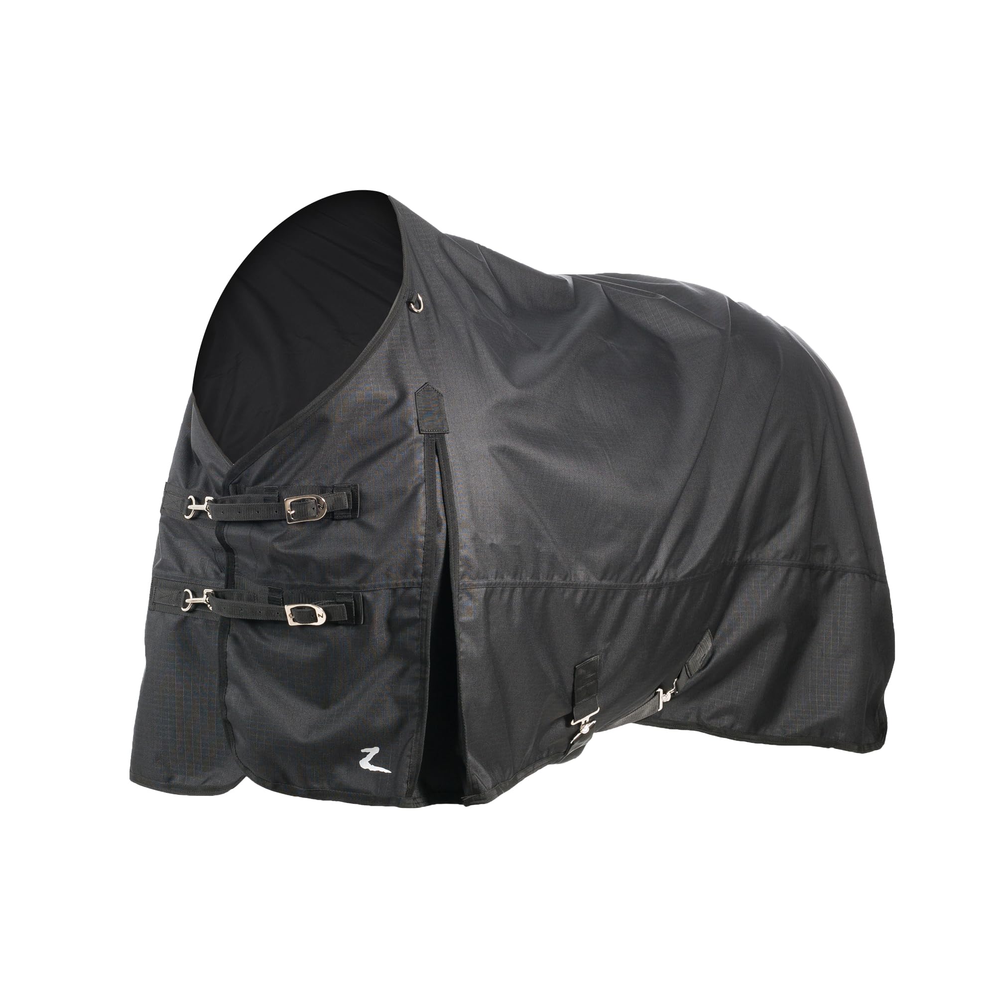 Horze Nevada - Coperta invernale per cavallo, pesante, 1200D, impermeabile, imbottitura 400 g, colore: nero, 182,9 cm