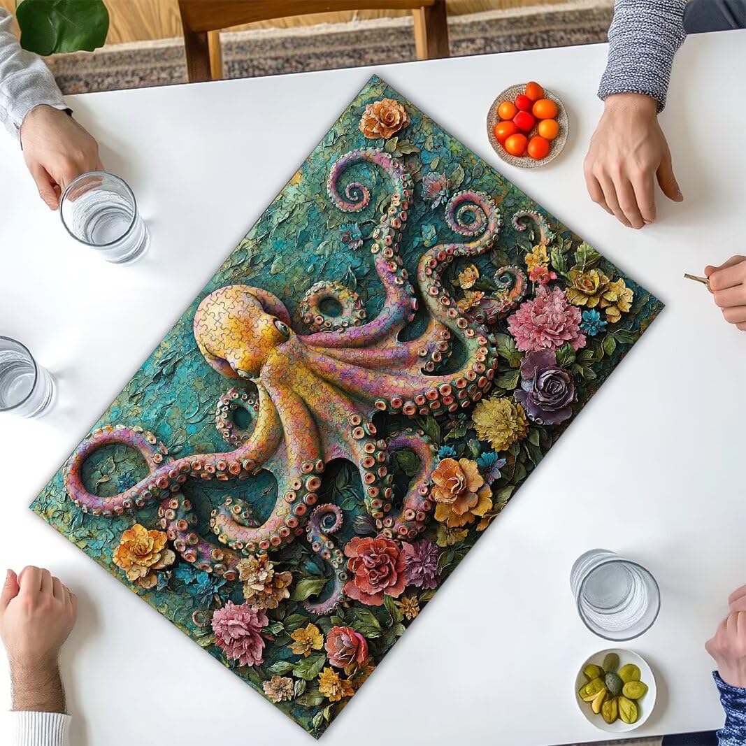 Puzzle dla dorosłych, 1500 sztuk, ośmiornica dla dorosłych -3030