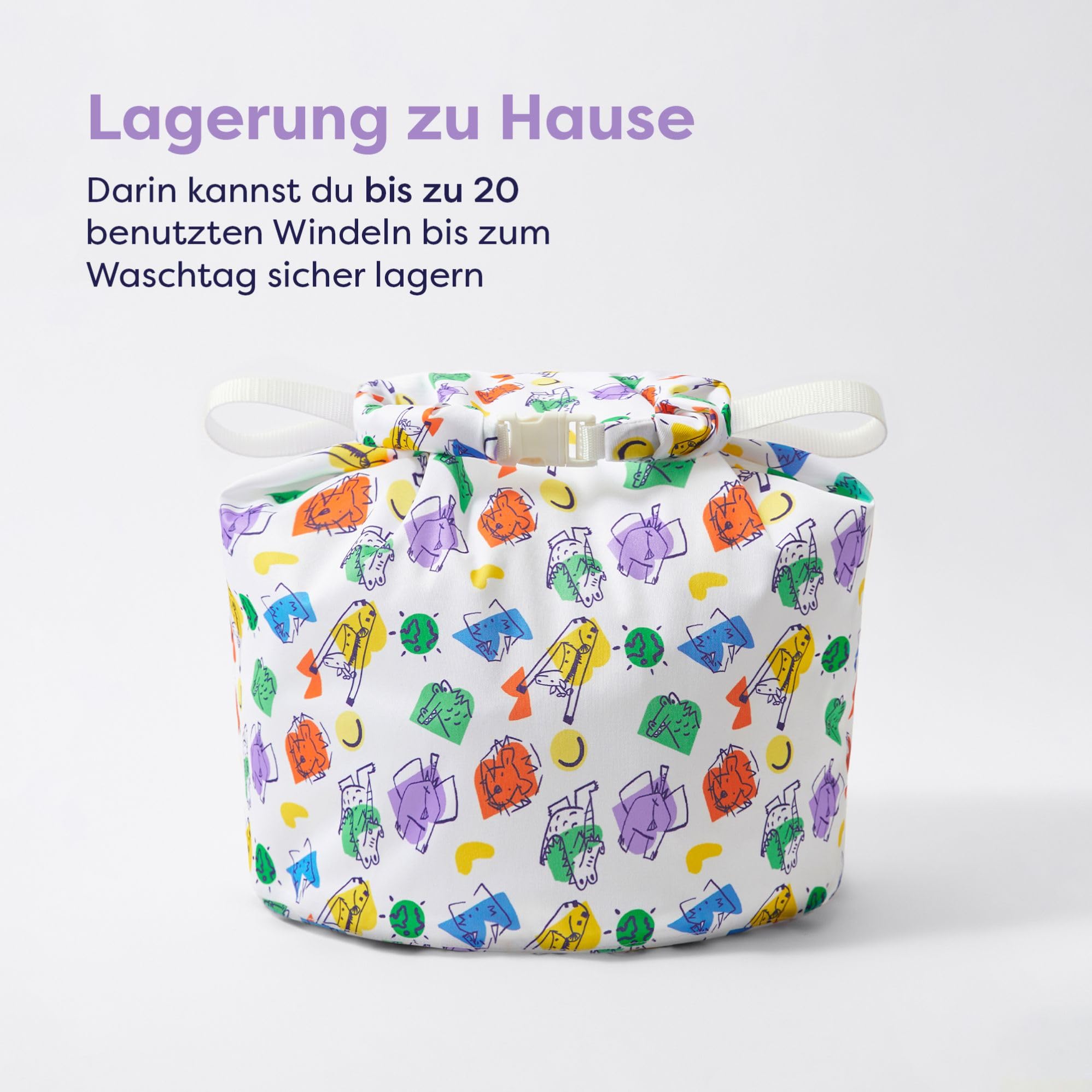 Bambino Mio, wiederverwendbare Windeln im Set - Changemaker Box, 20 x Stoffwindeln, Windelvlies, Saugeinlagen, Wetbags und Waschzusatz, Mutig