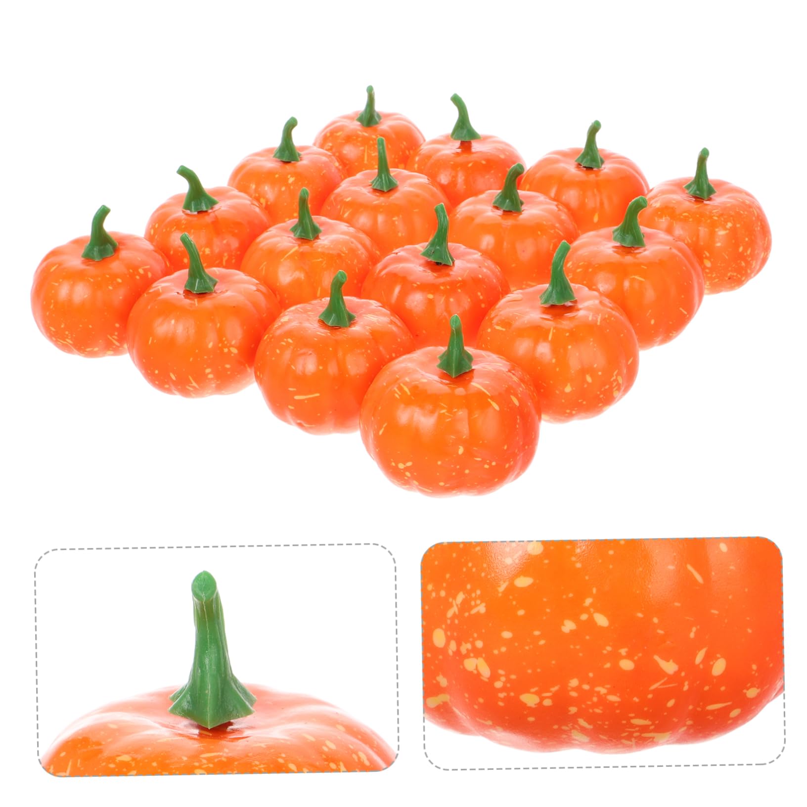 Zerodeko 3 Set Zucca Di Schiuma Di Simulazione Vacanza Gonfiabili Di Halloween Zucche Decorazioni Autunnali Lanterna Di Zucca Portatile Di Halloween Ghirlanda Orange Schiuma 16 Pezzi * 3