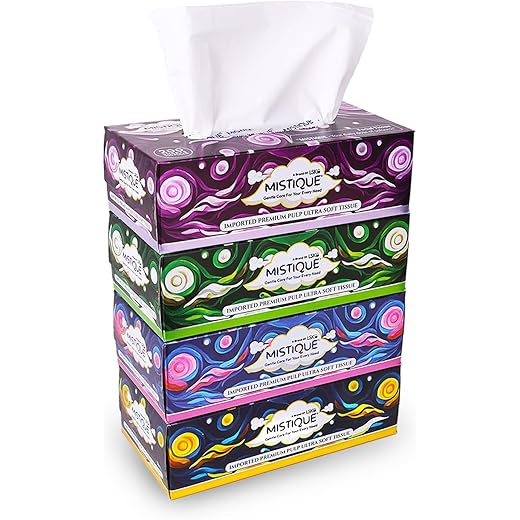 MISTIQUE 2 Ply Facial Tissue Box - 20 cm