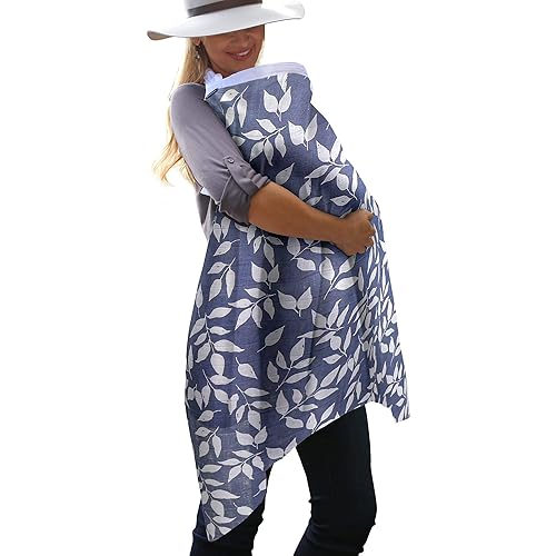 Bebe au Lait - Funda de muselina de alta calidad ligera y transpirable cuello abierto talla única para todos - Atenas