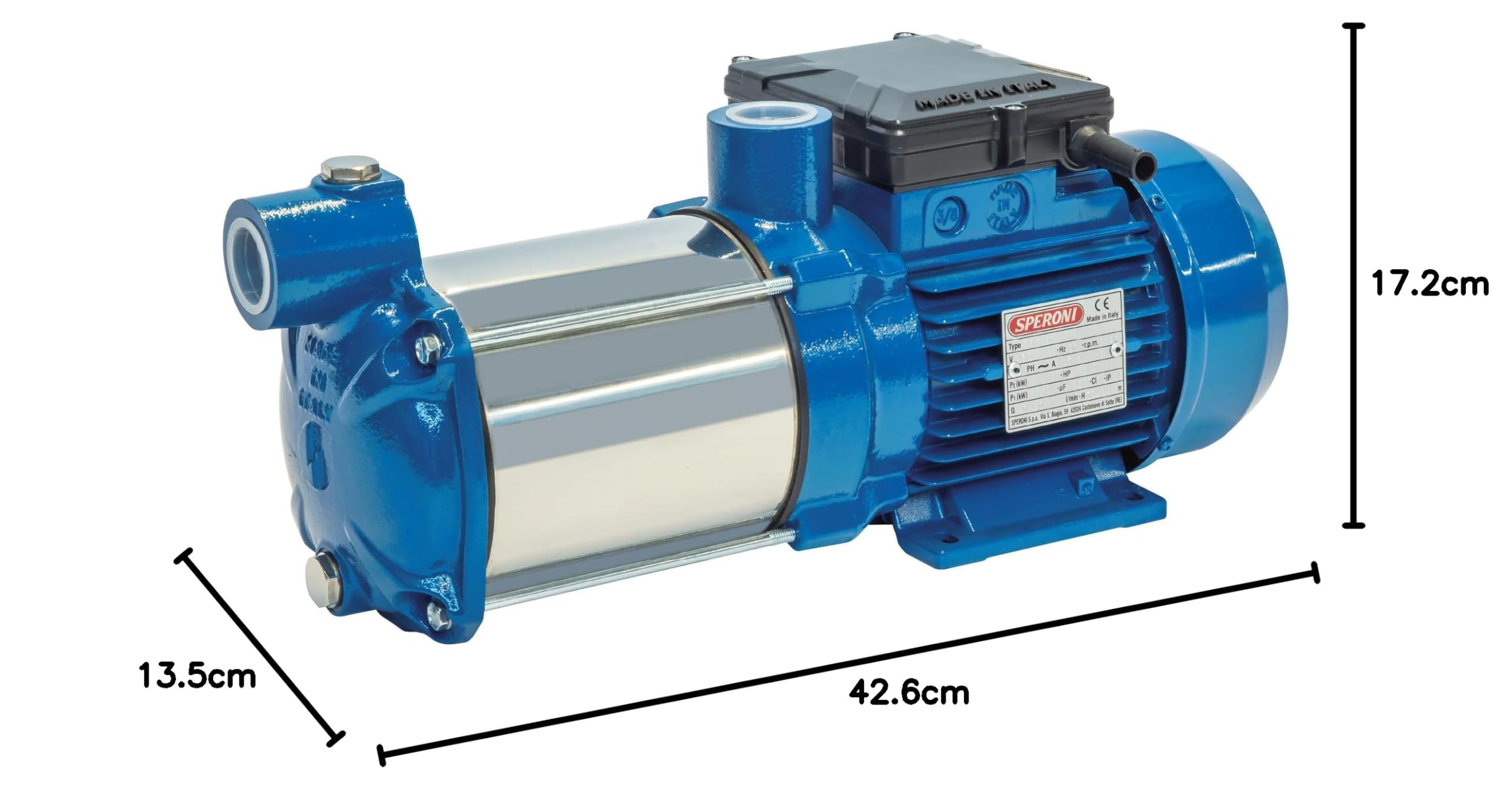 Speroni® Elettropompa centrifuga multistadio RSM 5/N V.230 Hz.50 Blu Ral 5010
