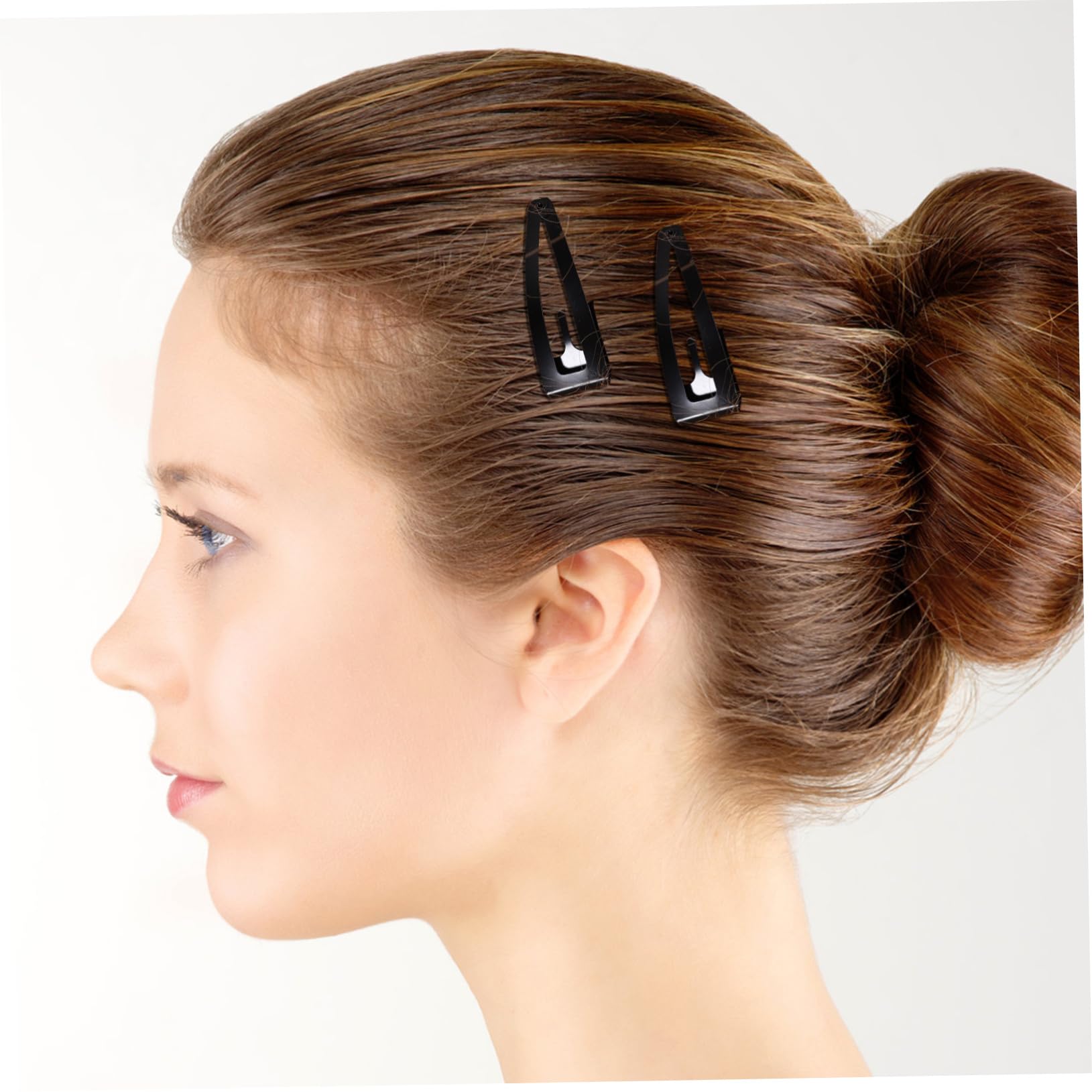 40 Horquillas Metálicas Pelo para Niñas y Mujeres, Pinzas a Presión Resistentes y Fáciles de Usar Diseño Delicado y Elegante