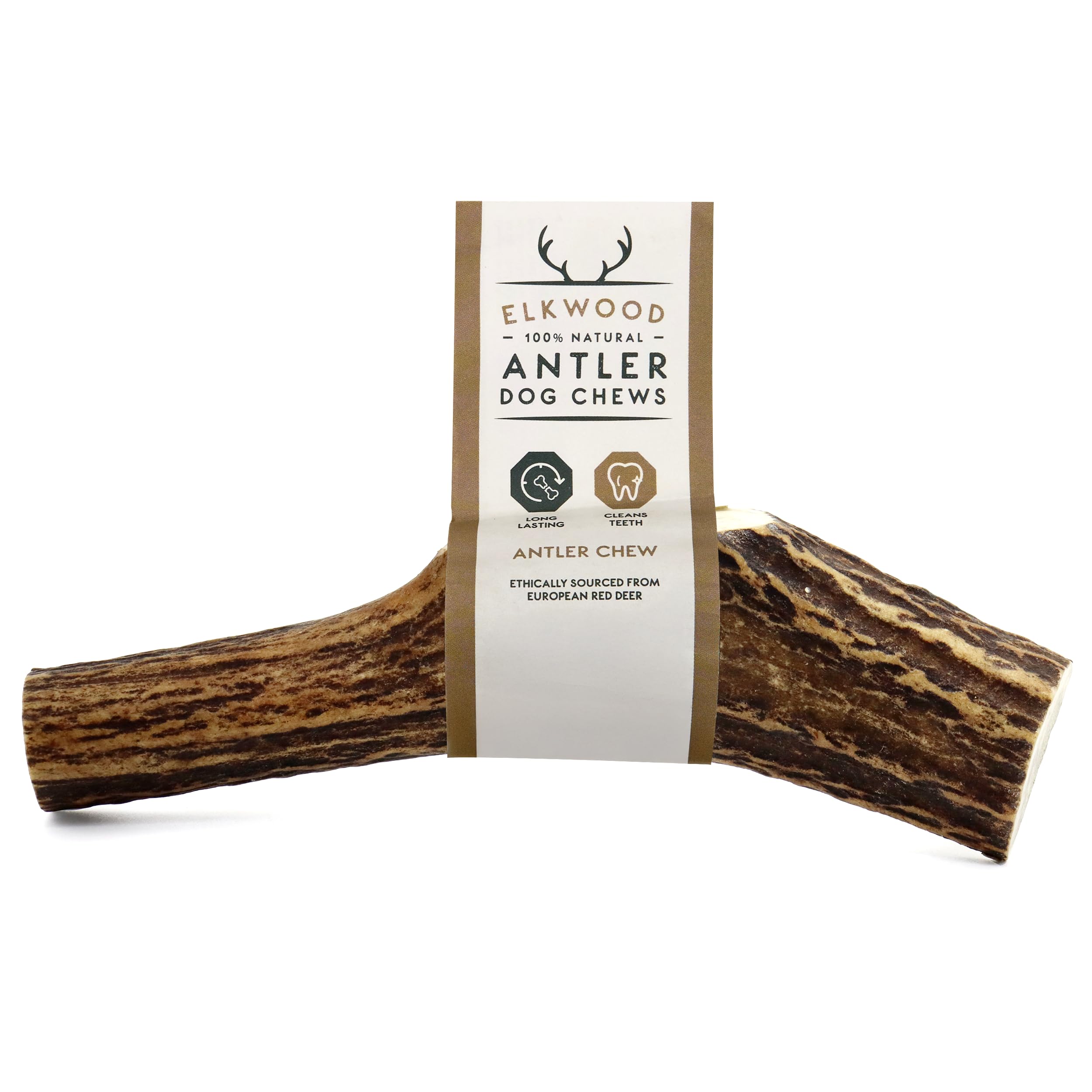 Elkwood 100% Natural Split Antler - Red Large