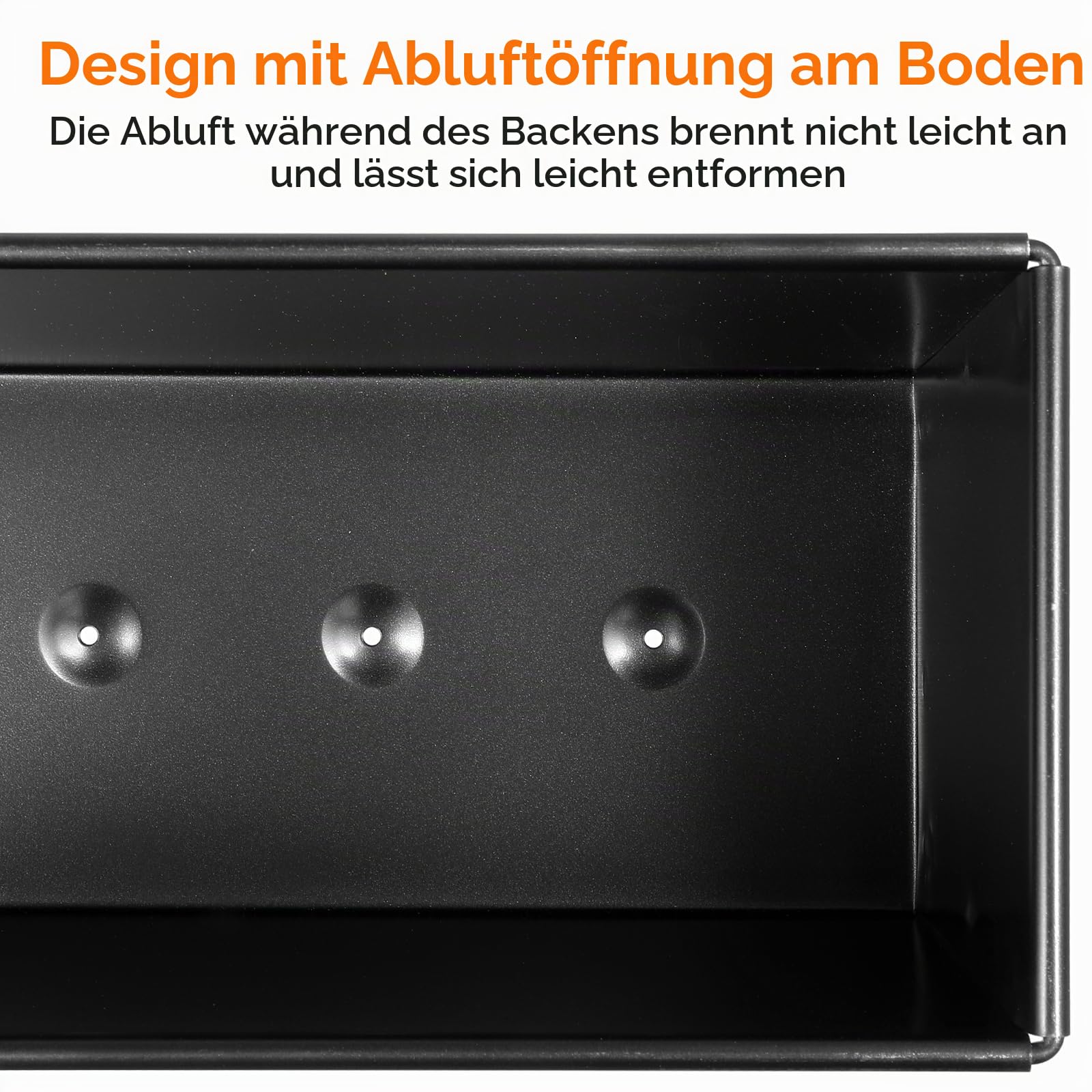 Healeved Toastbrot Backform Mit Deckel 33X12.3X11 Cm Edelstahl Kastenform Für 750G Brot Mit Belüftungslöchern Antihaft Beschichtet Zum Backen Von Toastbrot Und Gebäck