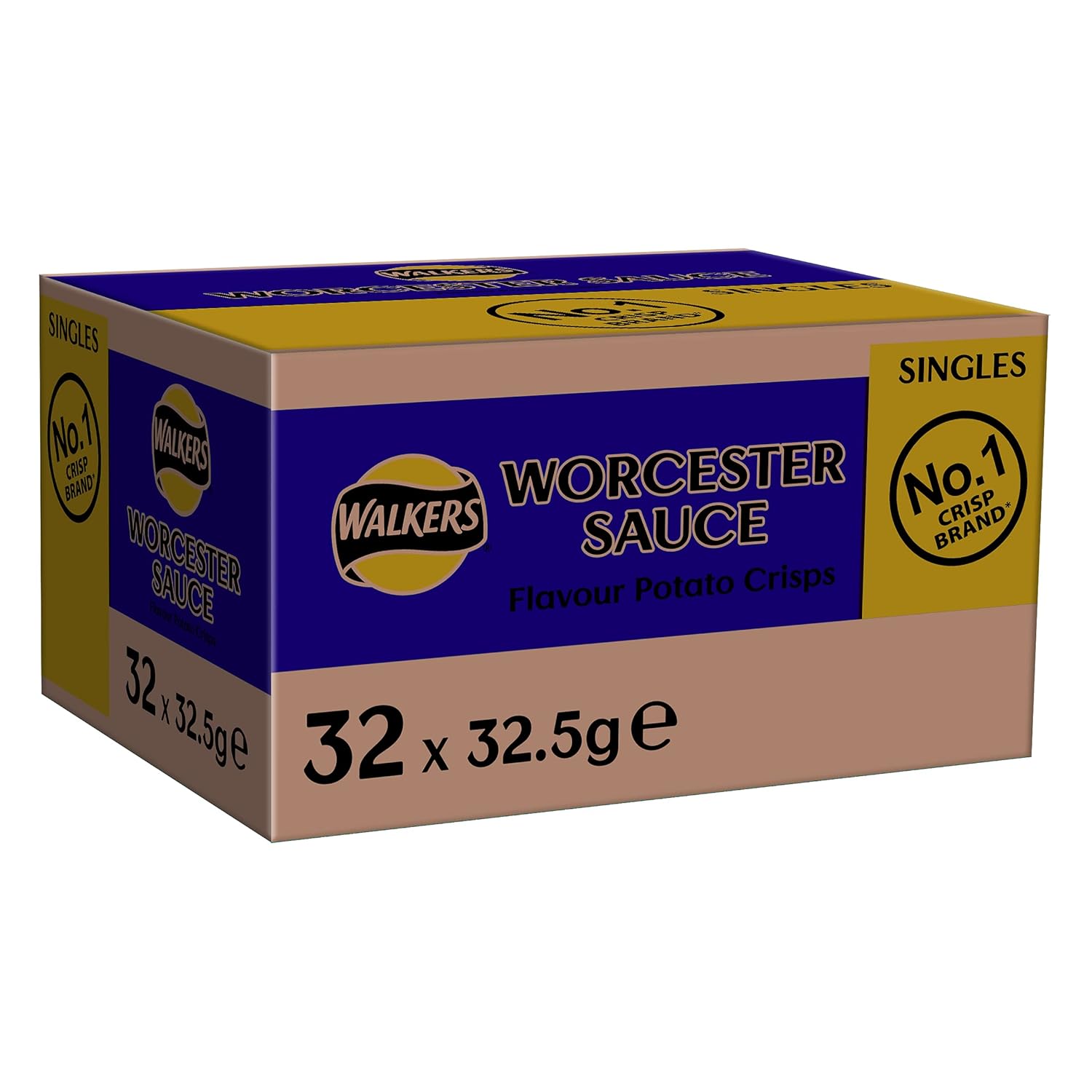 Walkers Crisps Worcester Sauce x 32 1040g