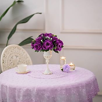 BLOSMON White Flowers For Wedding Centerpieces: 10 Pcs Artificial Roses Flower Balls For Table - Fake Silk Kissing Bouquet Floral Arrangement Center For Home Party Event Decor