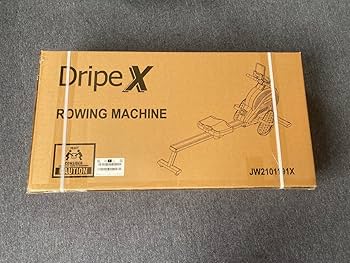 Dripex Magnetic Rowing Machine With Aluminum Slide Rail,16 Levels Of Adjustable Resistance,Max Weight Capacity 265 Lbs For Home Gym, LCD App/Monitor