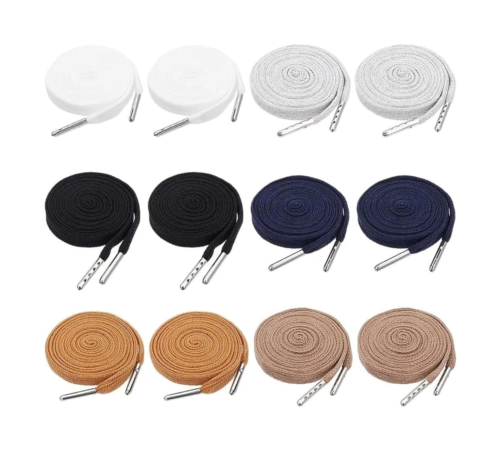Replacement Drawstring Cord, Polycotton Drawstring Cords Replacement 12 pieces 18.37 yards 0.31 inch For Garments