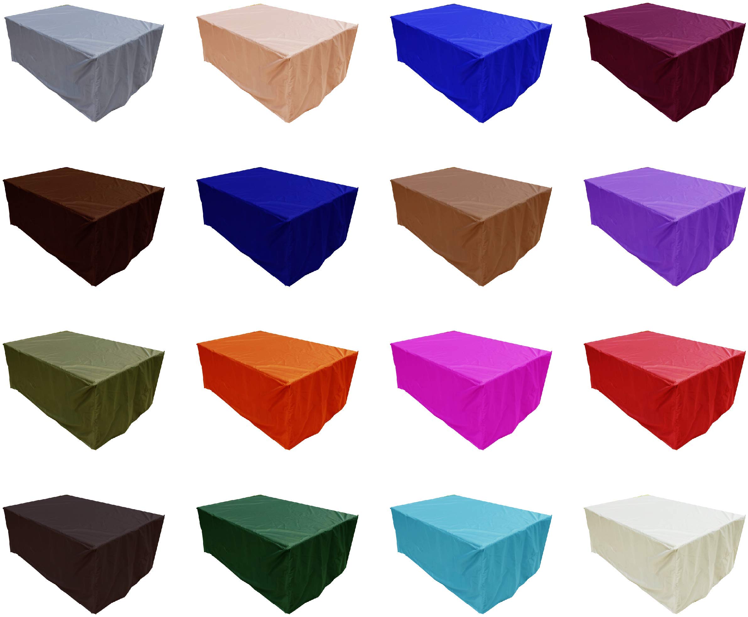 Couverture Meubles Jardin Extérieur Table Ovale 180x120x75 Cm - Bâche Impermeable 600D Oxford Noir